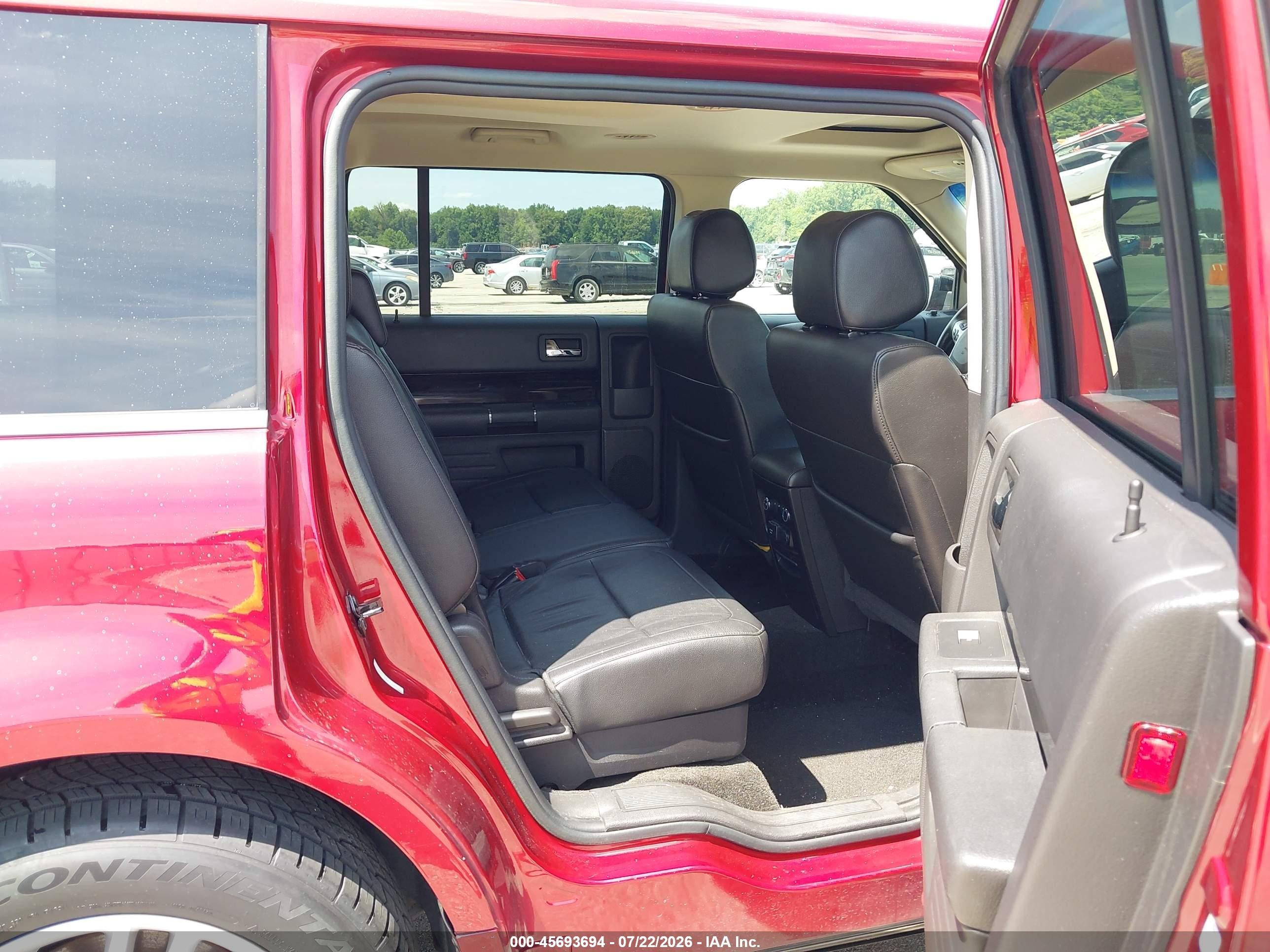 2015 Ford Flex Sel Red vin: 2FMGK5C85FBA03454