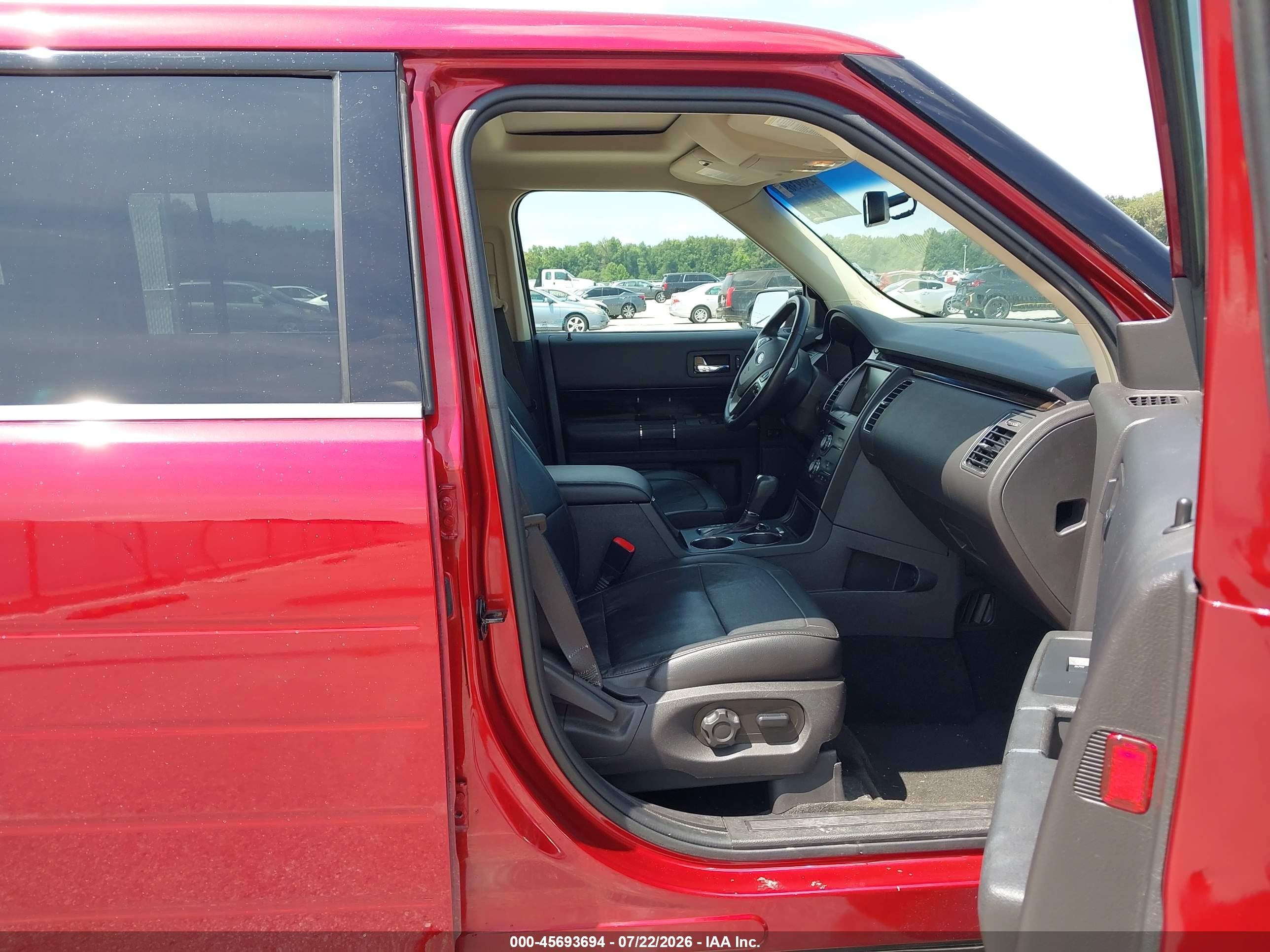 2015 Ford Flex Sel Red vin: 2FMGK5C85FBA03454