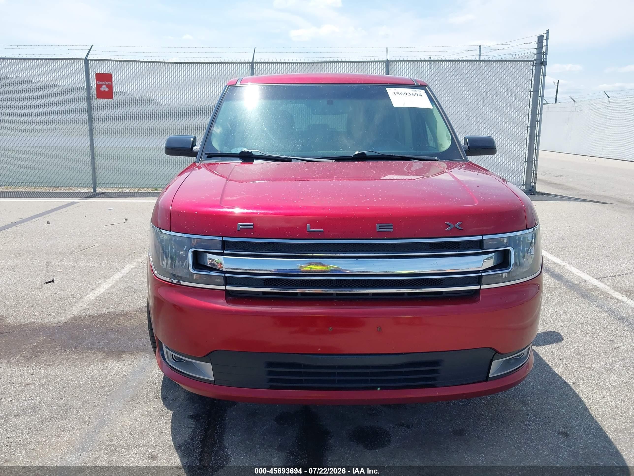 2015 Ford Flex Sel Red vin: 2FMGK5C85FBA03454