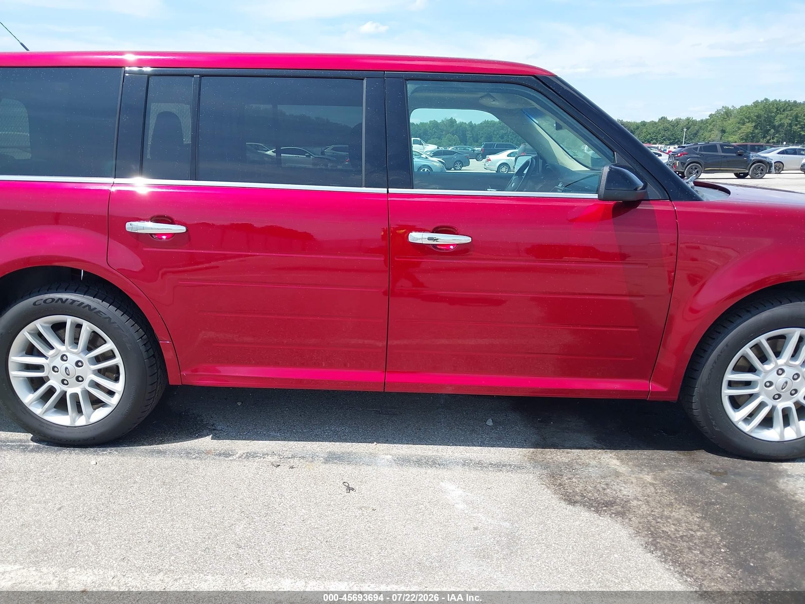 2015 Ford Flex Sel Red vin: 2FMGK5C85FBA03454