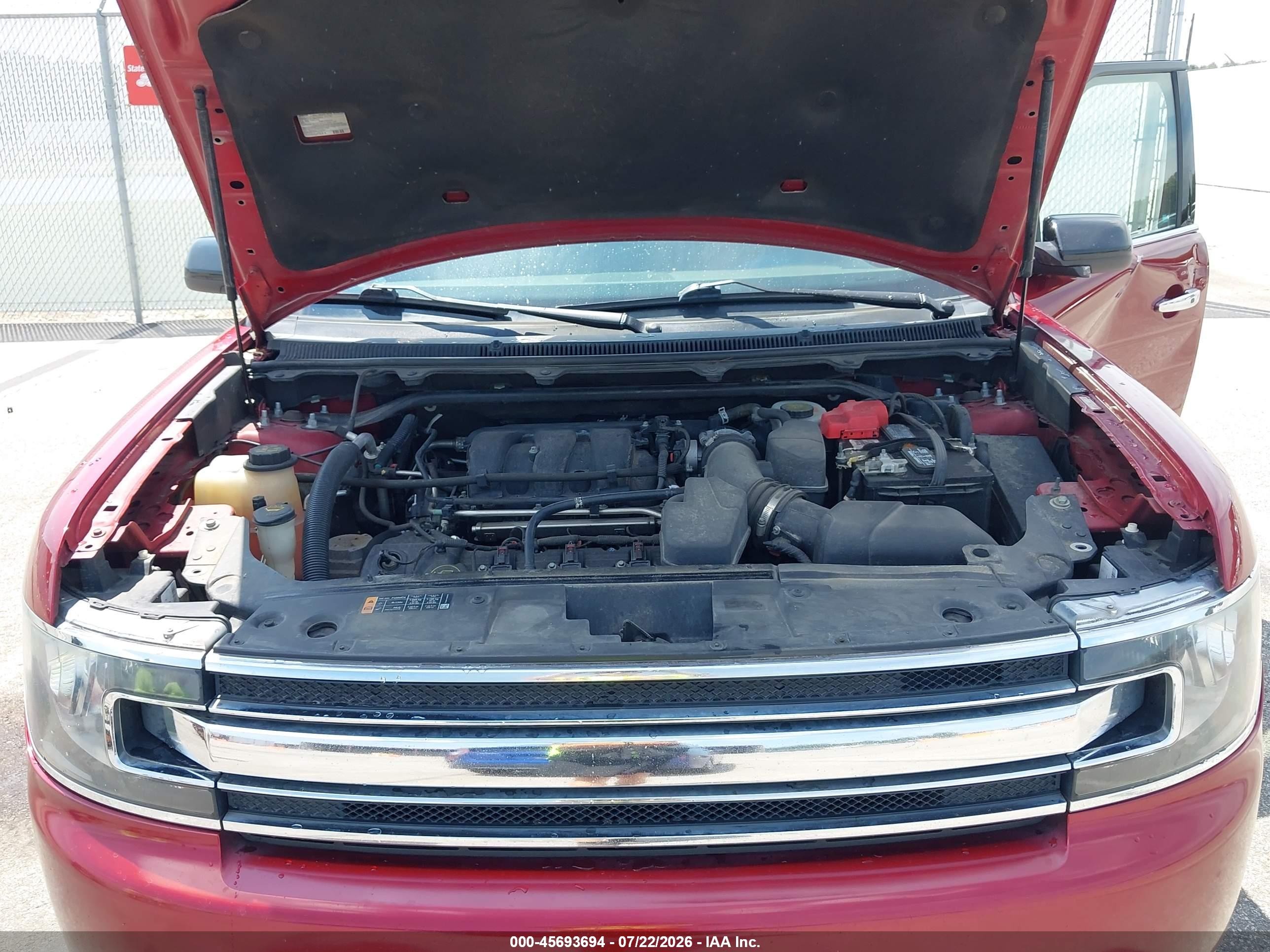 2015 Ford Flex Sel Red vin: 2FMGK5C85FBA03454