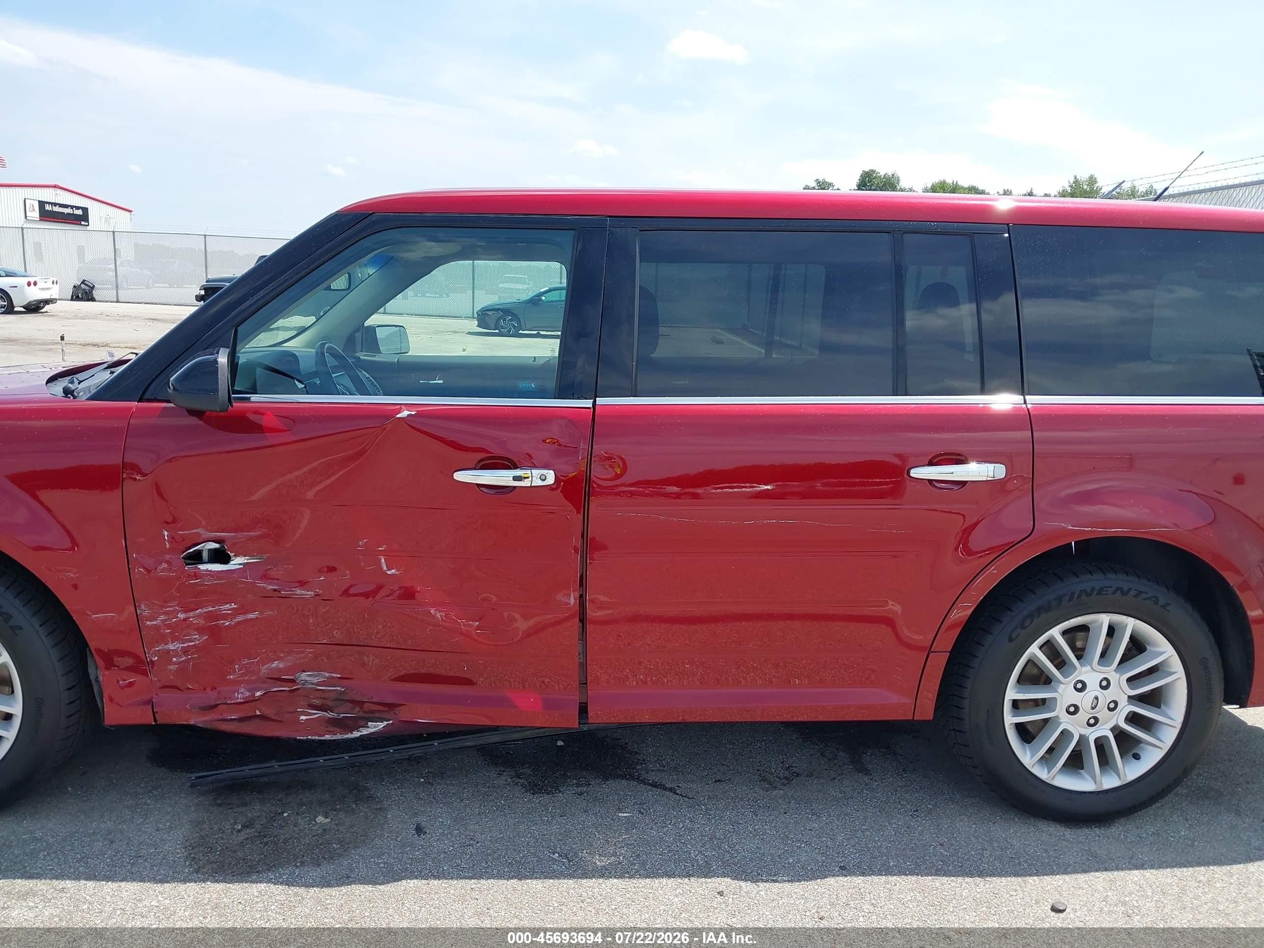 2015 Ford Flex Sel Red vin: 2FMGK5C85FBA03454
