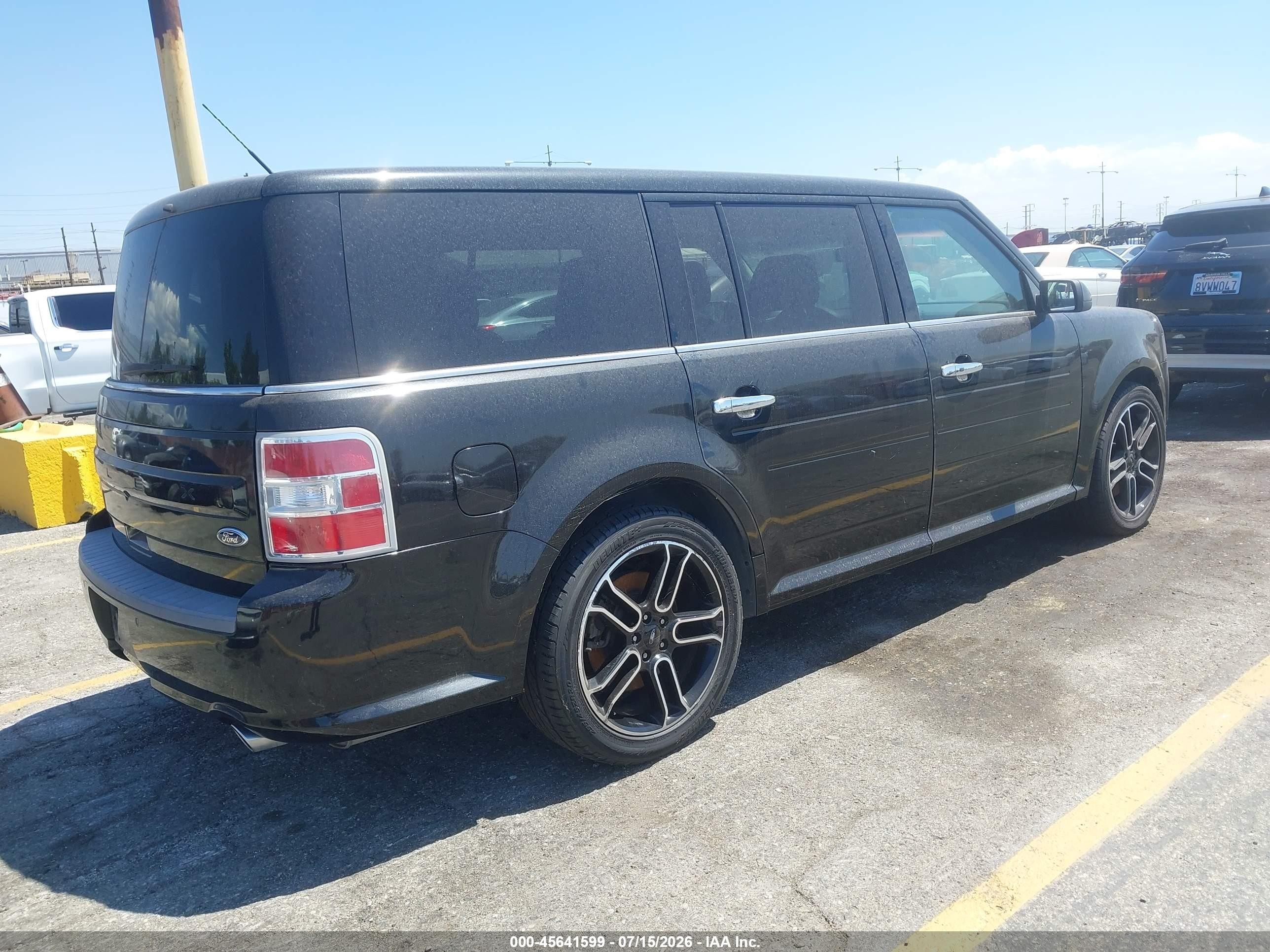 2015 Ford Flex Sel Черный vin: 2FMGK5C85FBA08380