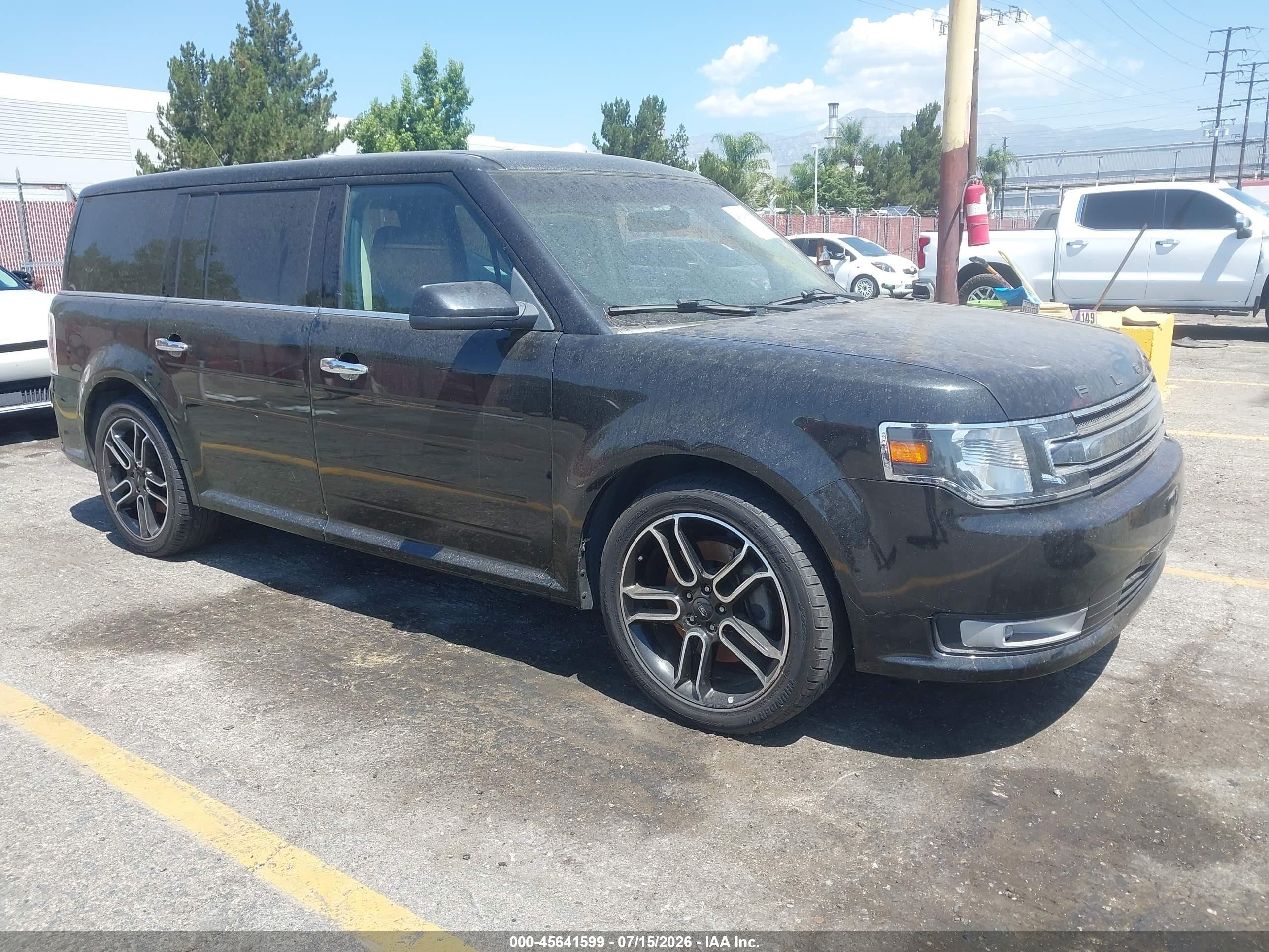 2015 Ford Flex Sel Черный vin: 2FMGK5C85FBA08380