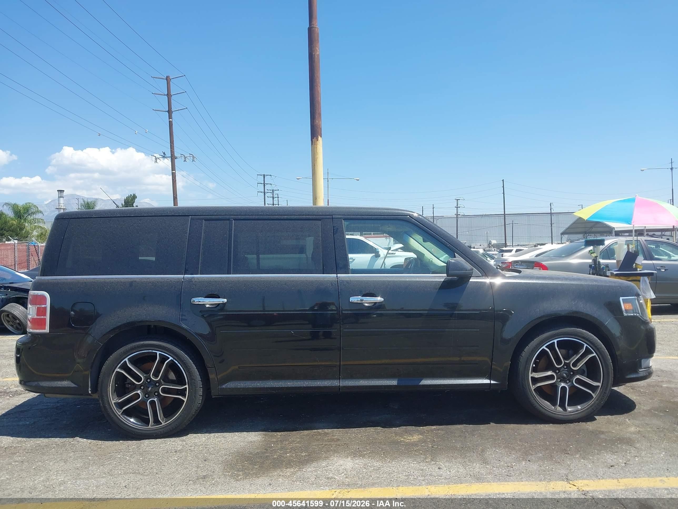 2015 Ford Flex Sel Черный vin: 2FMGK5C85FBA08380