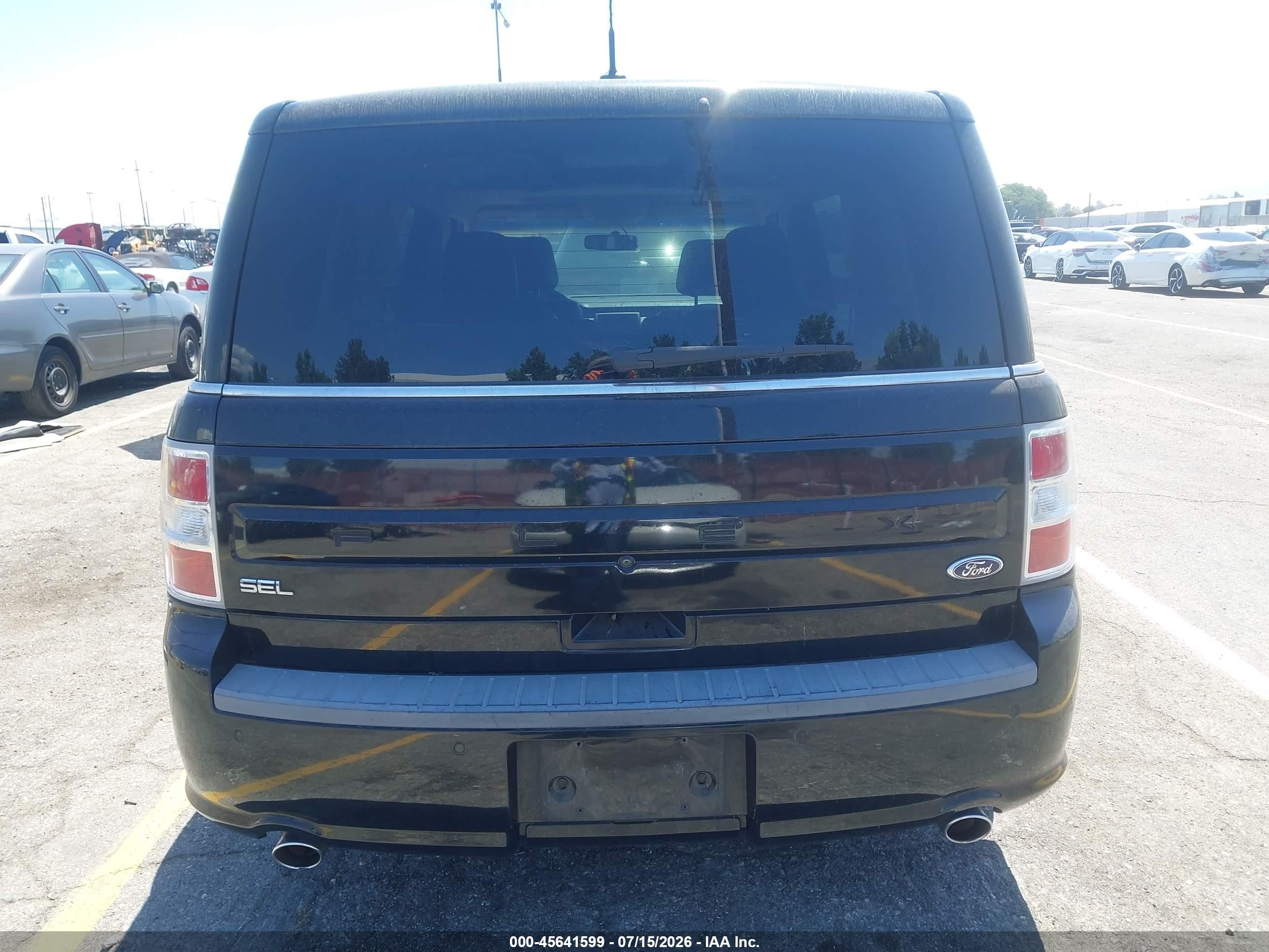 2015 Ford Flex Sel Черный vin: 2FMGK5C85FBA08380
