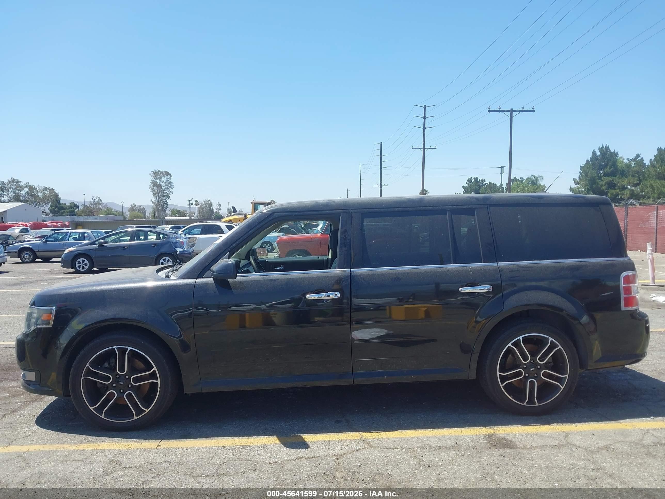 2015 Ford Flex Sel Черный vin: 2FMGK5C85FBA08380