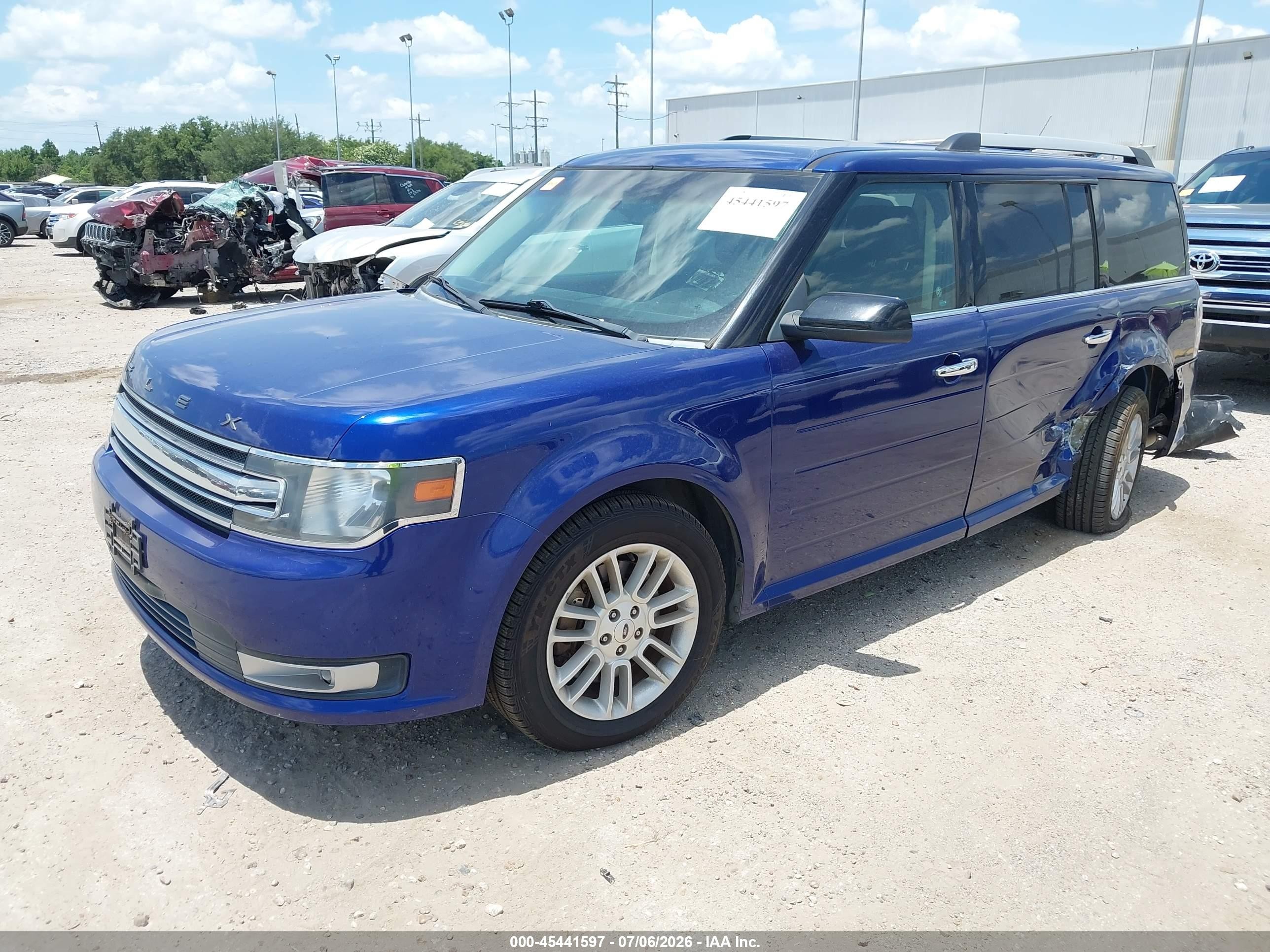2015 Ford Flex Sel Синий vin: 2FMGK5C85FBA09254