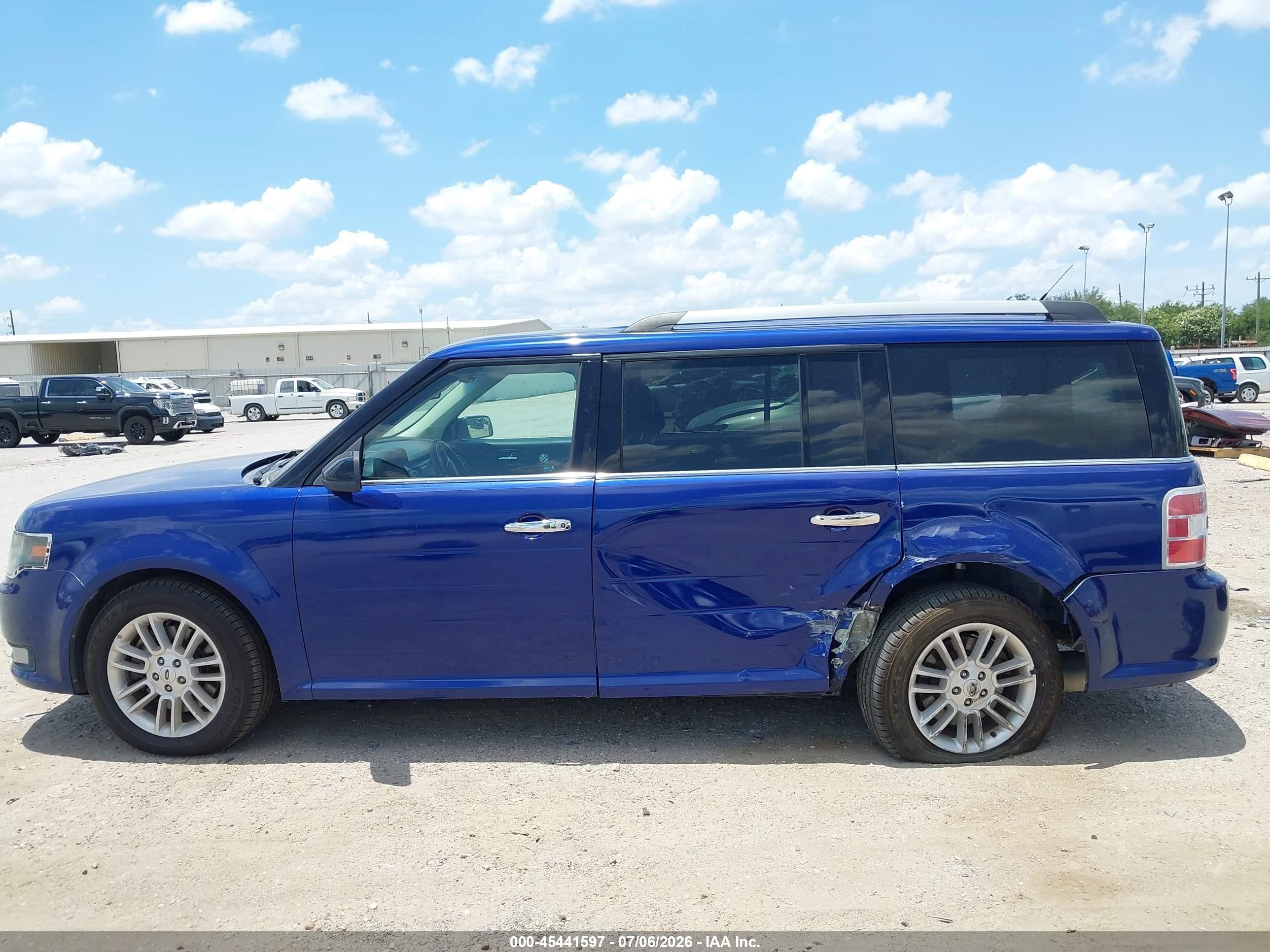 2015 Ford Flex Sel Синий vin: 2FMGK5C85FBA09254
