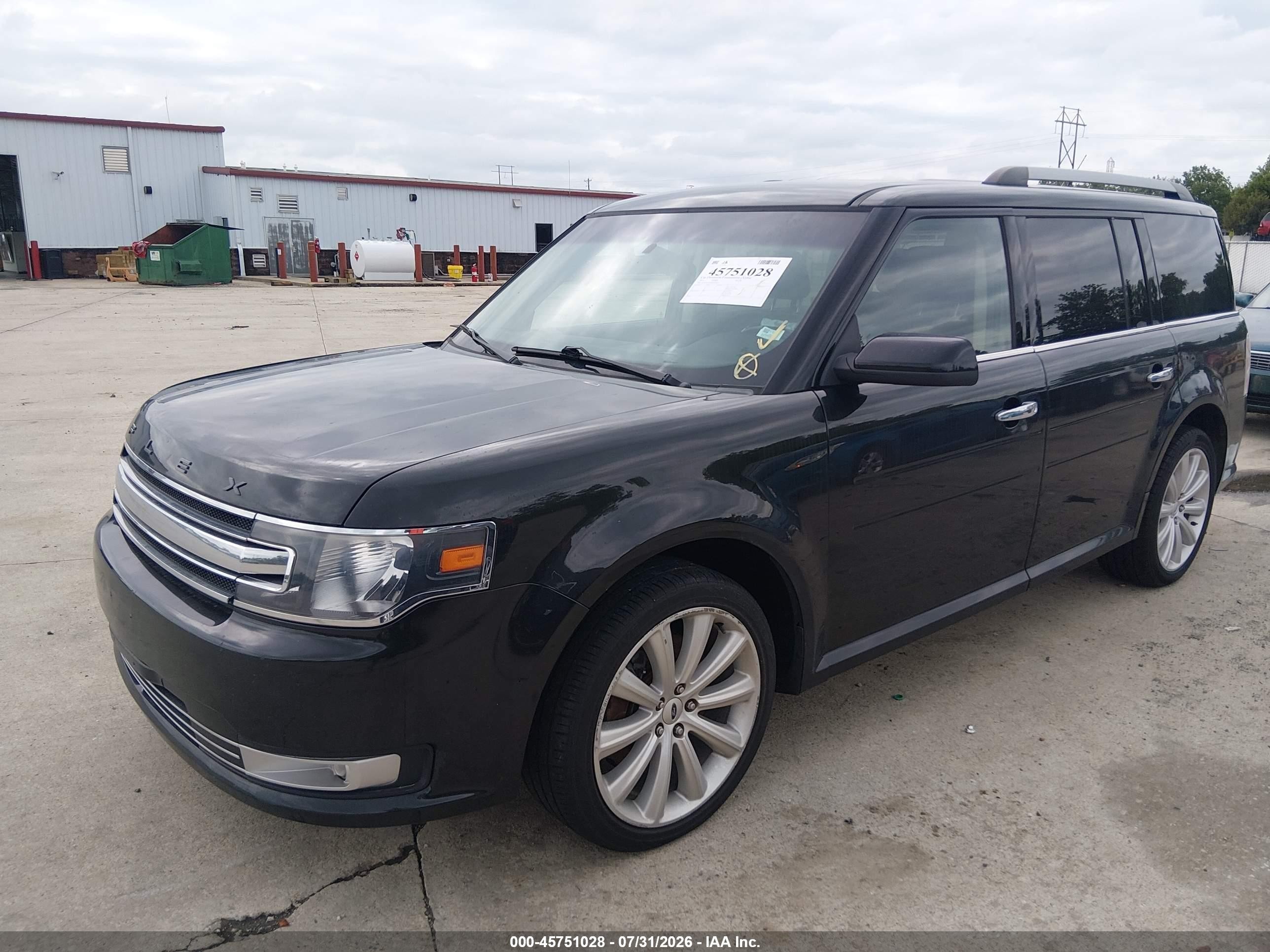 2015 Ford Flex Sel Black vin: 2FMGK5C85FBA21839