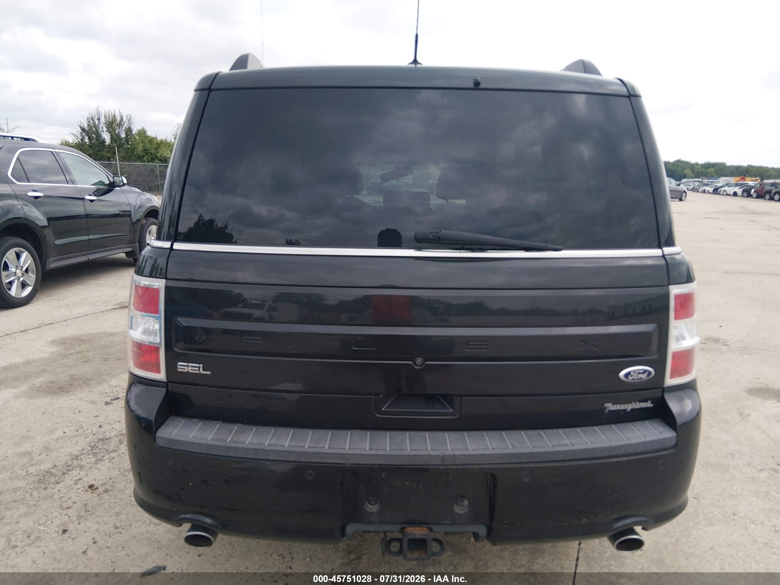 2015 Ford Flex Sel Black vin: 2FMGK5C85FBA21839