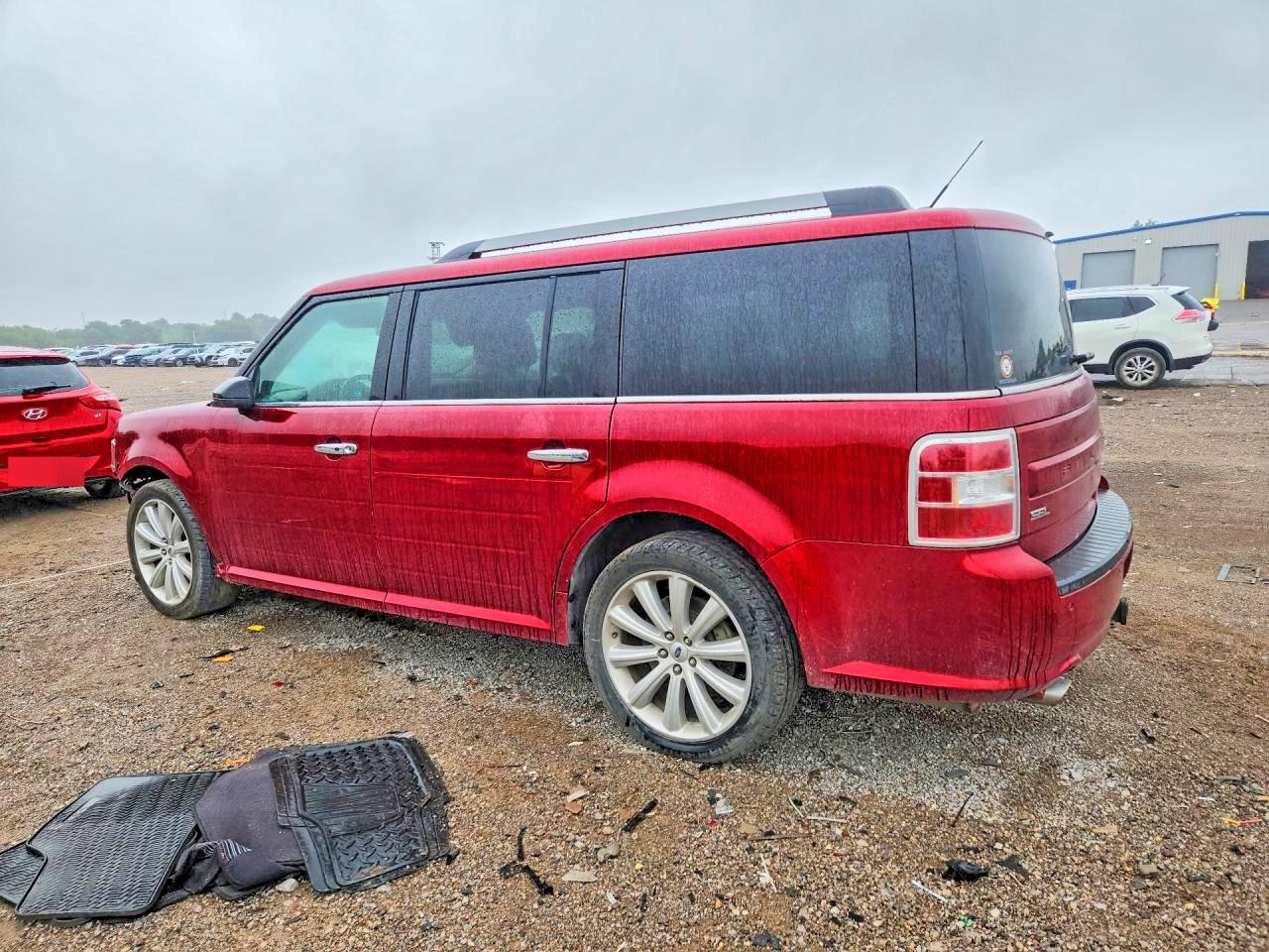 2018 Ford Flex Sel Red vin: 2FMGK5C85JBA03639
