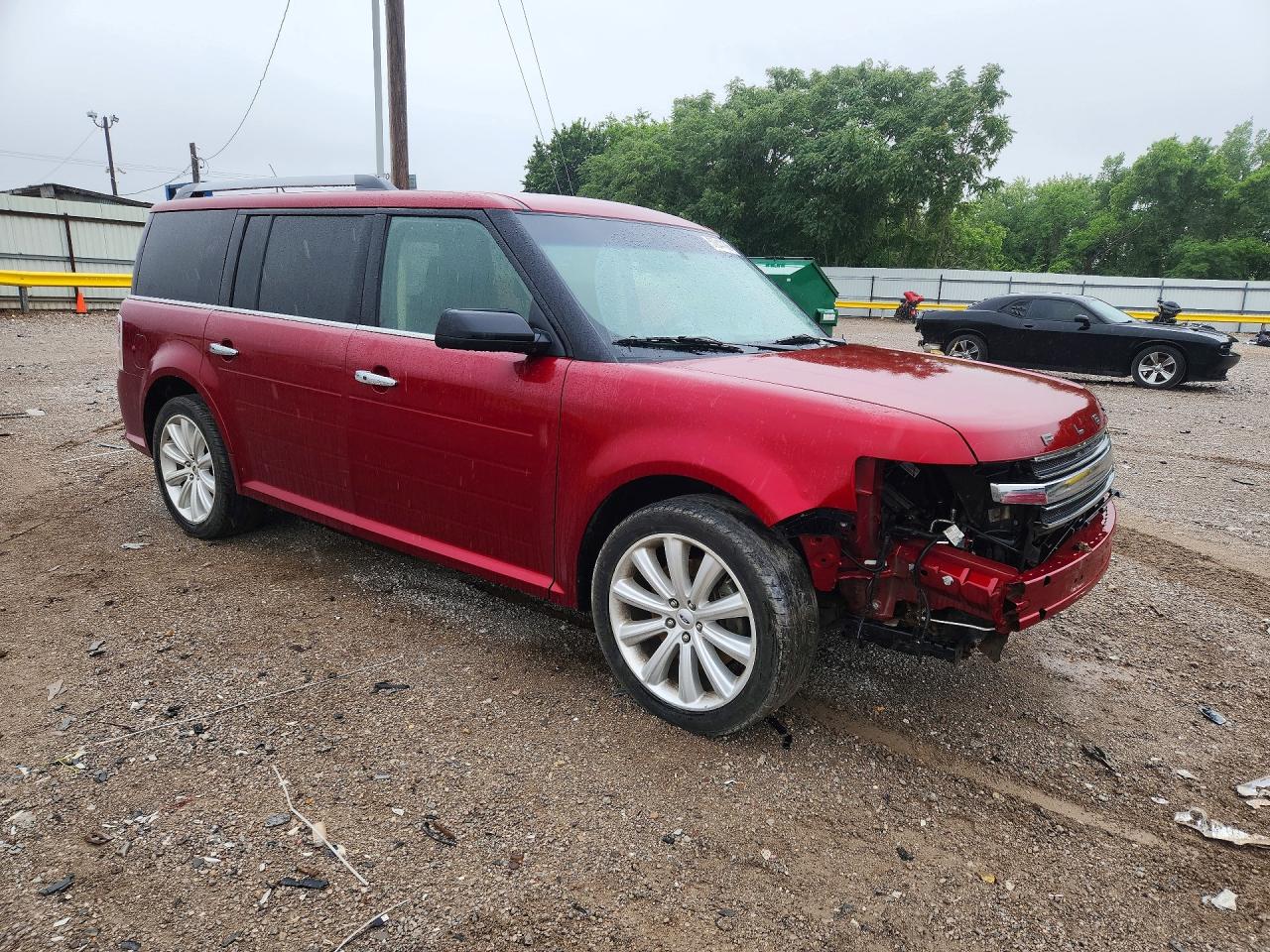 2018 Ford Flex Sel Red vin: 2FMGK5C85JBA03639