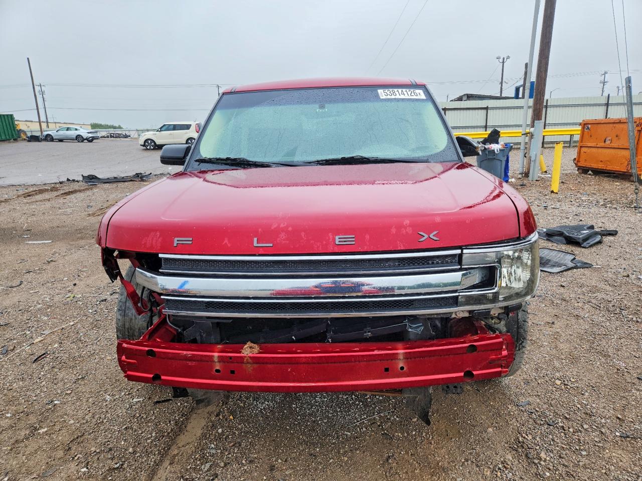 2018 Ford Flex Sel Red vin: 2FMGK5C85JBA03639