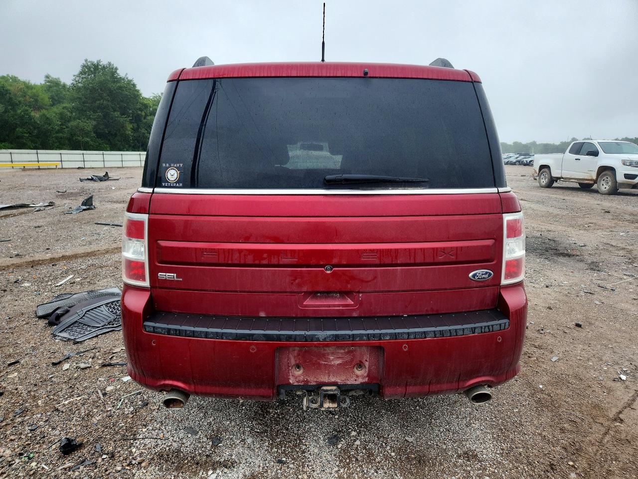 2018 Ford Flex Sel Red vin: 2FMGK5C85JBA03639