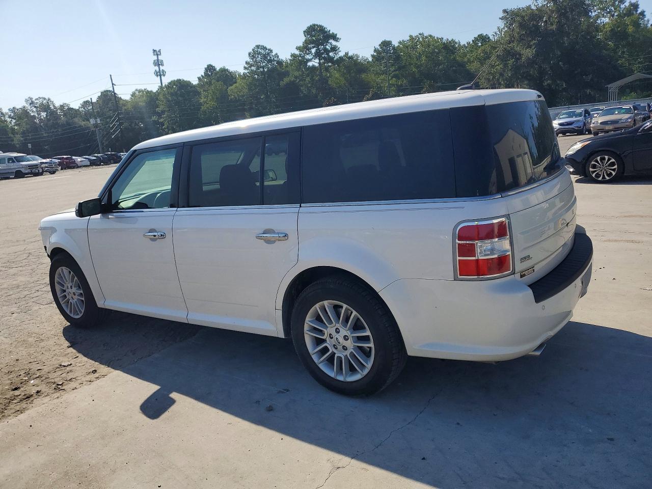 2019 Ford Flex Sel White vin: 2FMGK5C85KBA18725