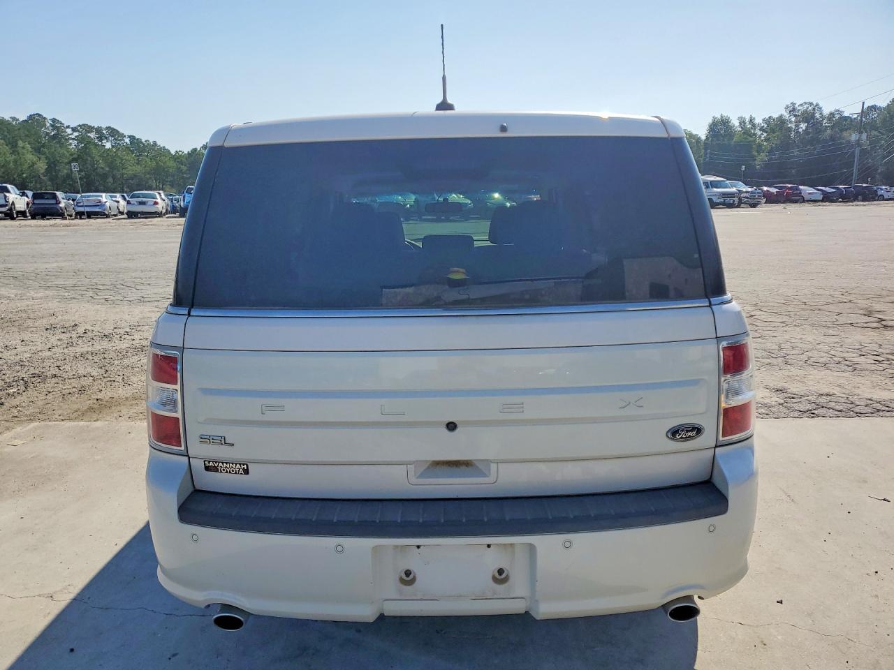 2019 Ford Flex Sel White vin: 2FMGK5C85KBA18725