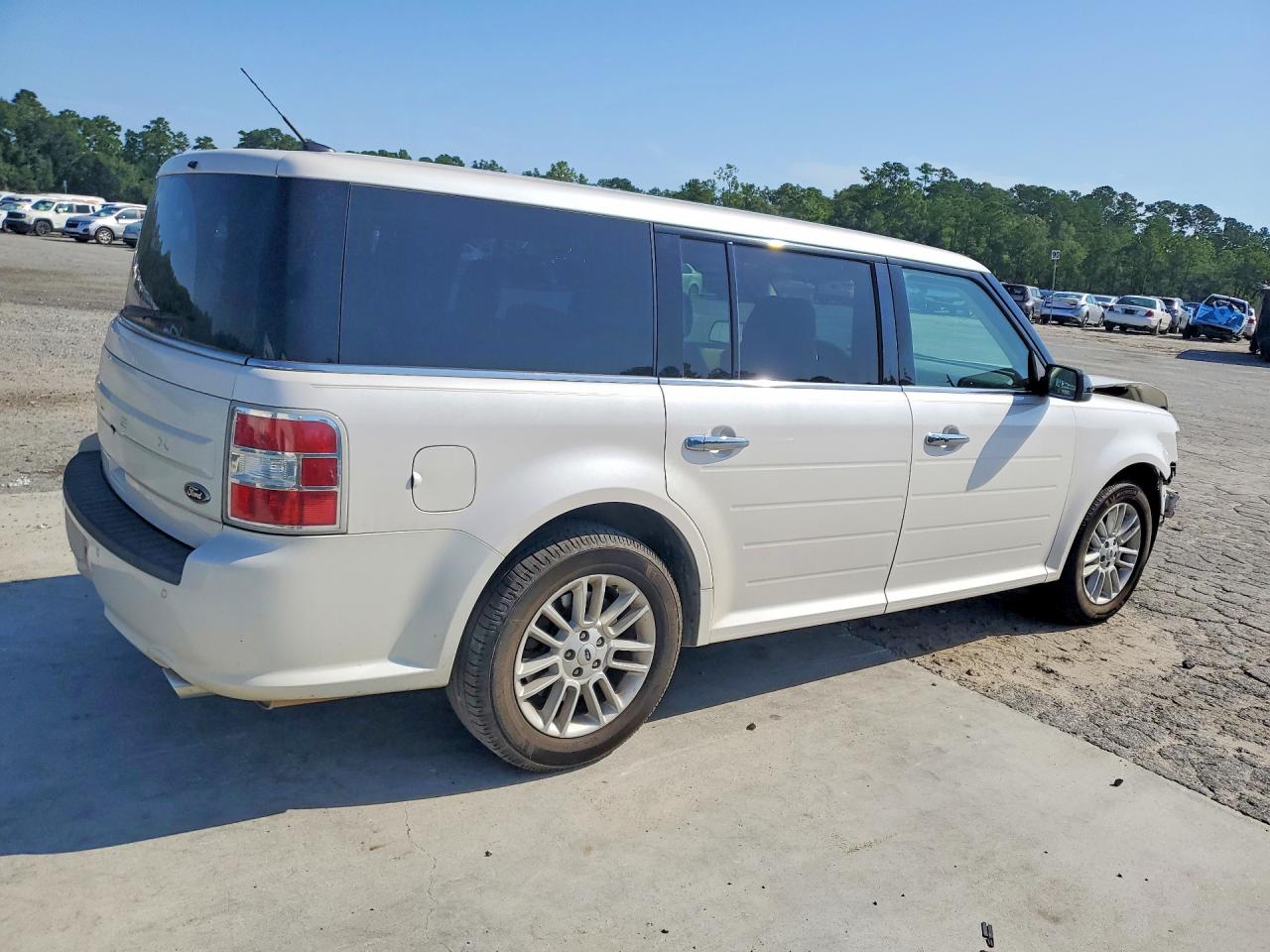 2019 Ford Flex Sel White vin: 2FMGK5C85KBA18725