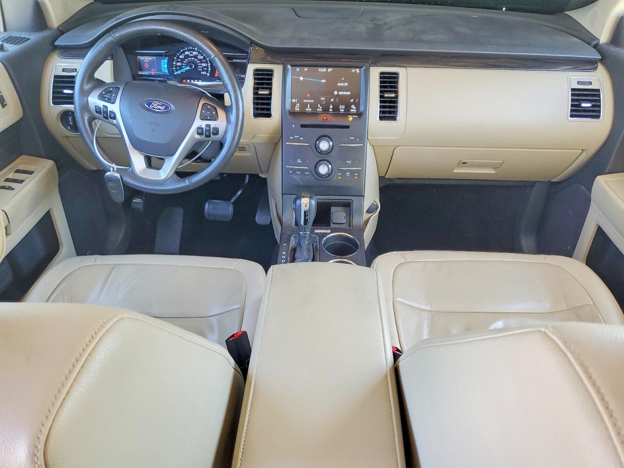 2019 Ford Flex Sel White vin: 2FMGK5C85KBA18725