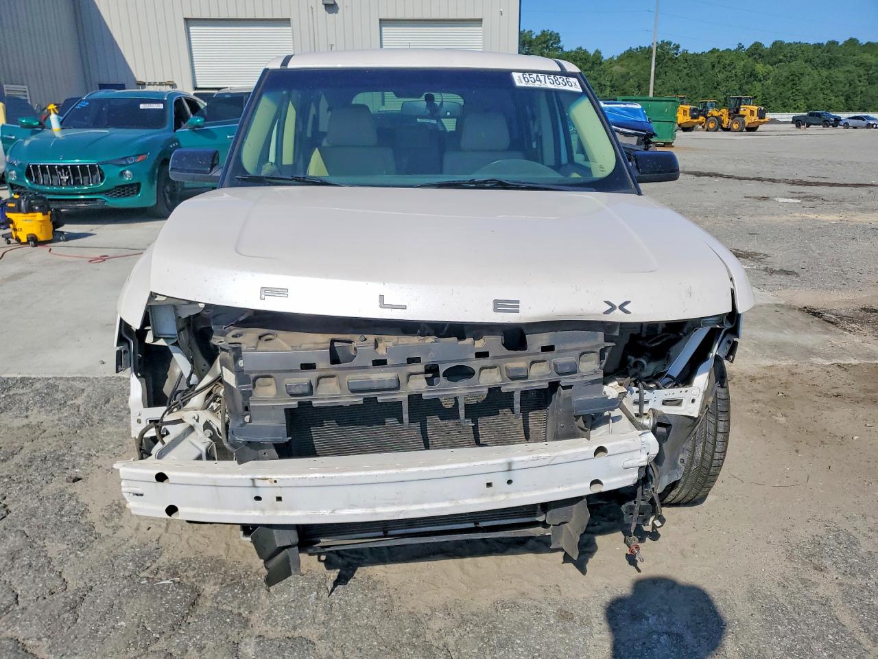2019 Ford Flex Sel White vin: 2FMGK5C85KBA18725
