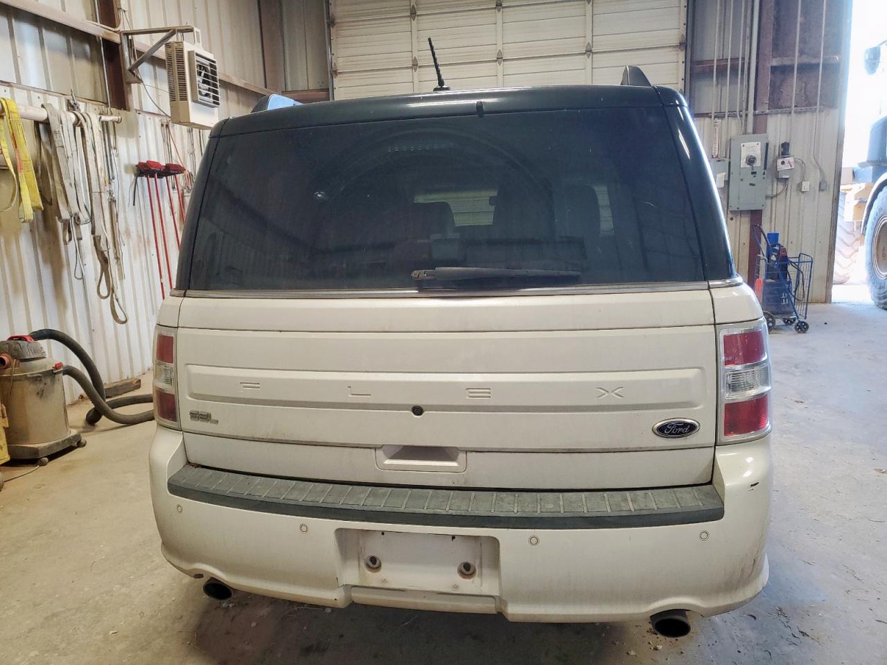 2013 Ford Flex Sel White vin: 2FMGK5C86DBD33911