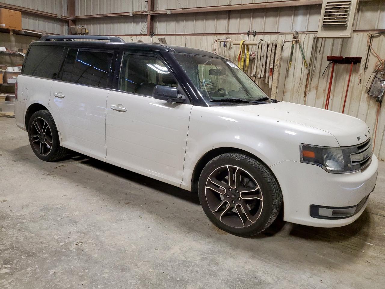 2013 Ford Flex Sel White vin: 2FMGK5C86DBD33911
