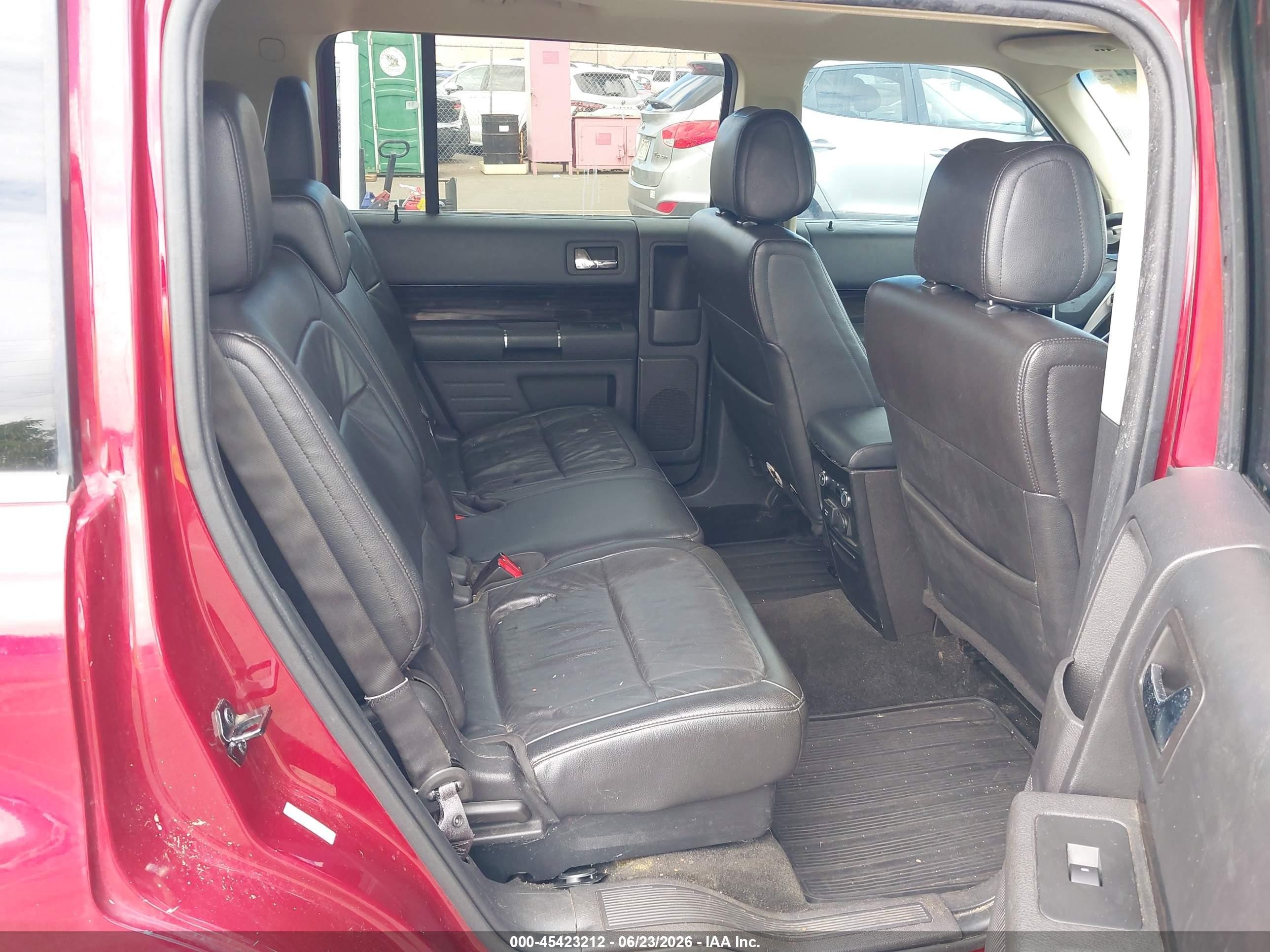 2013 Ford Flex Sel Red vin: 2FMGK5C86DBD35951