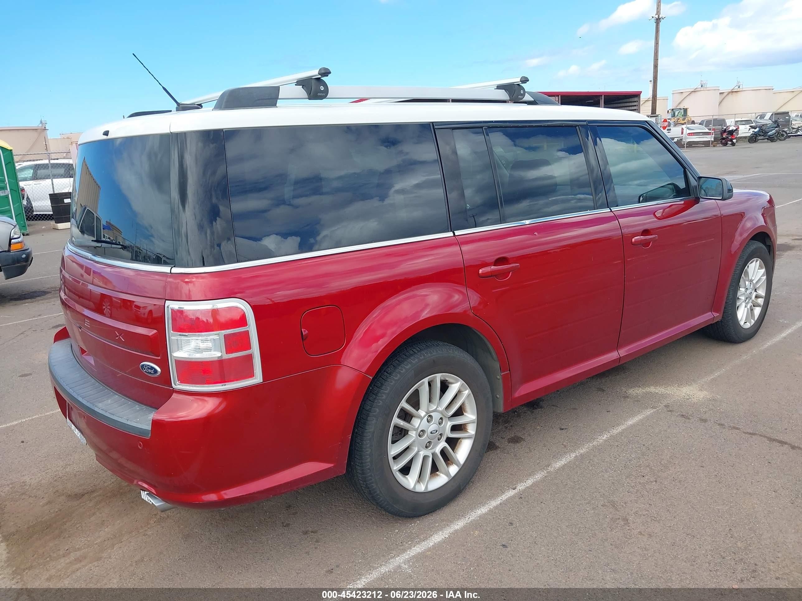 2013 Ford Flex Sel Red vin: 2FMGK5C86DBD35951