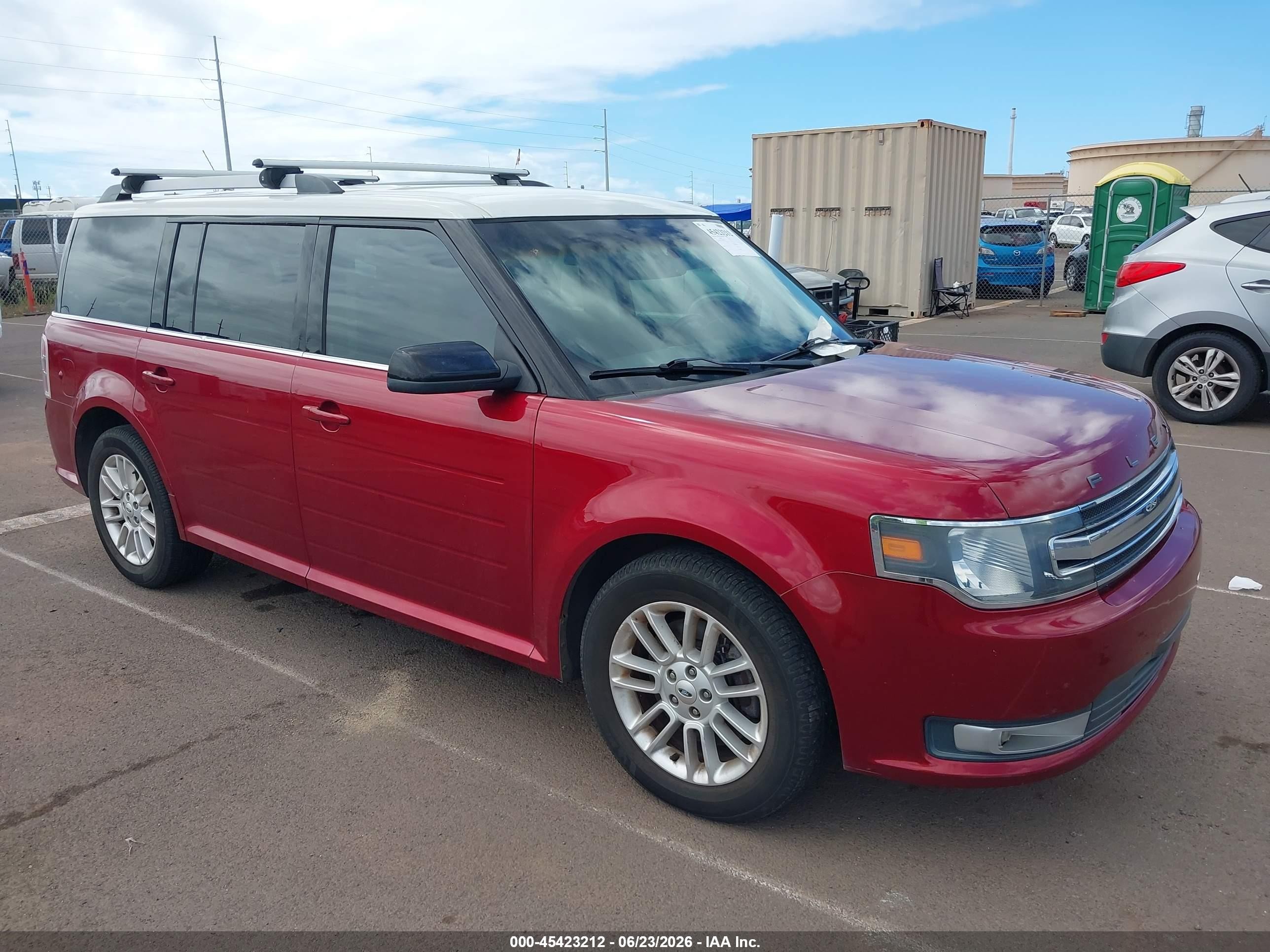 2013 Ford Flex Sel Red vin: 2FMGK5C86DBD35951