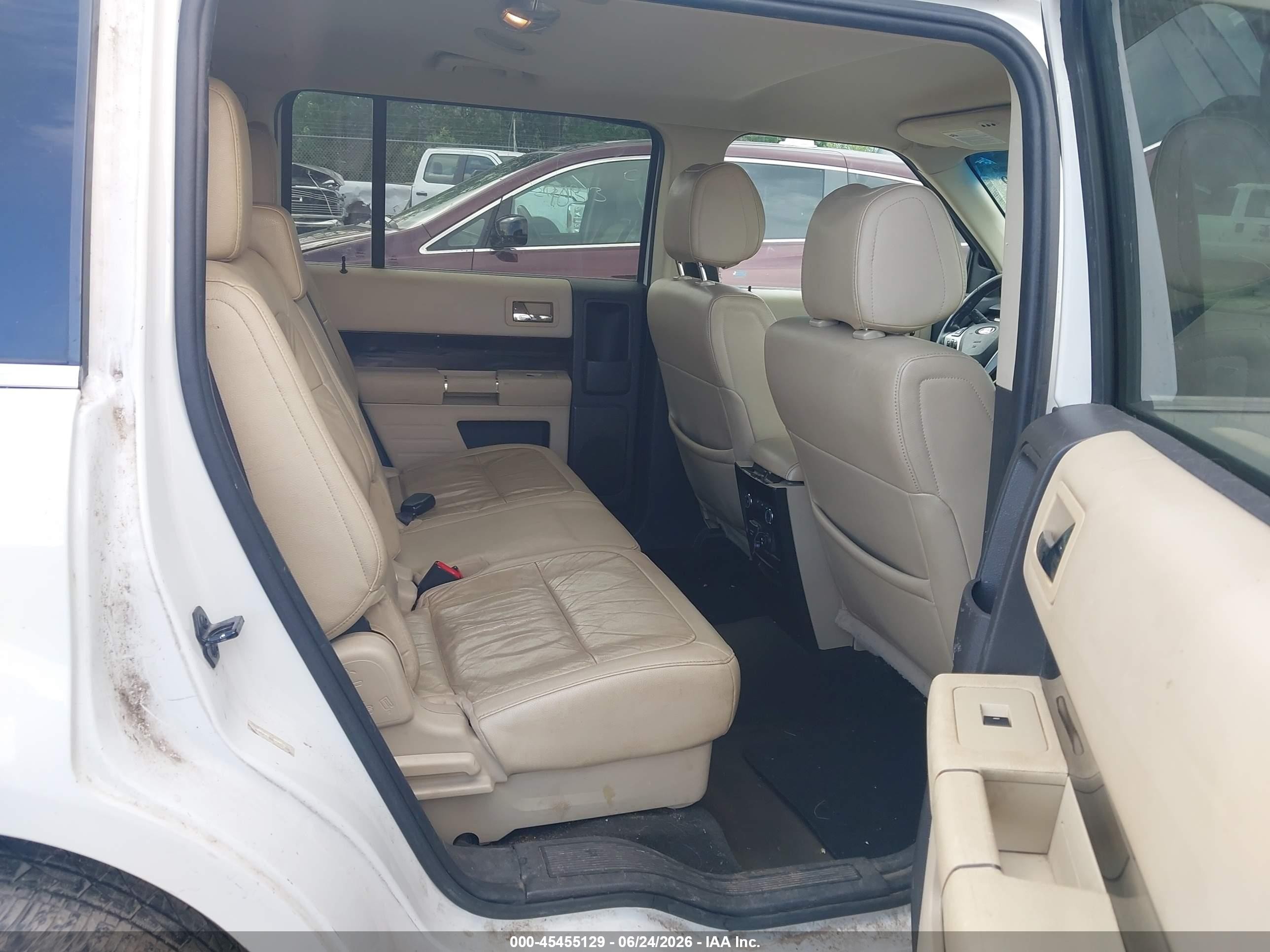 2013 Ford Flex Sel White vin: 2FMGK5C86DBD38624