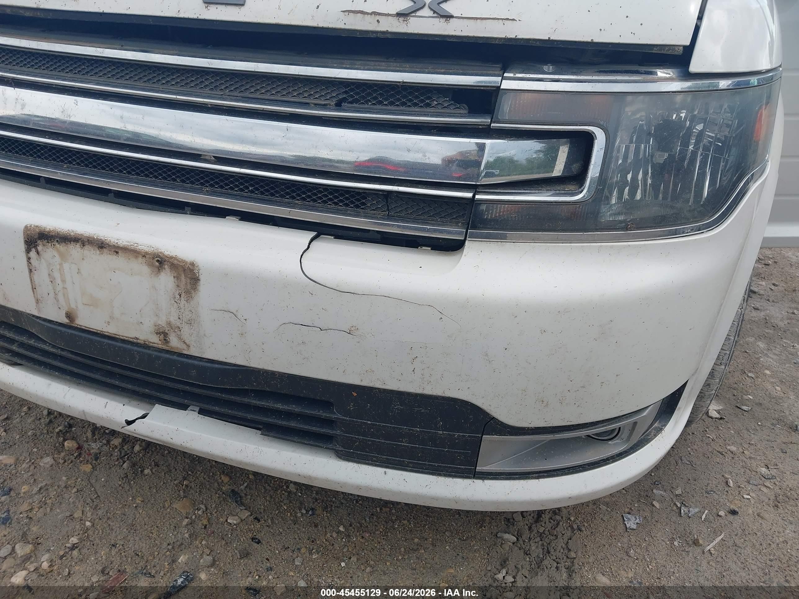 2013 Ford Flex Sel White vin: 2FMGK5C86DBD38624