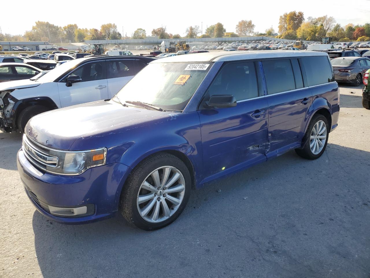 2014 Ford Flex Sel Blue vin: 2FMGK5C86EBD16902