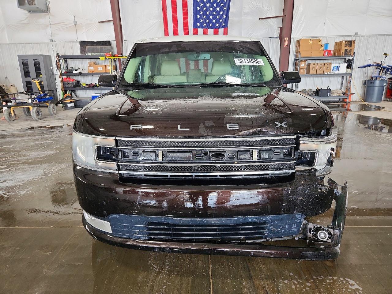 2014 Ford Flex Sel Коричневый vin: 2FMGK5C86EBD17953