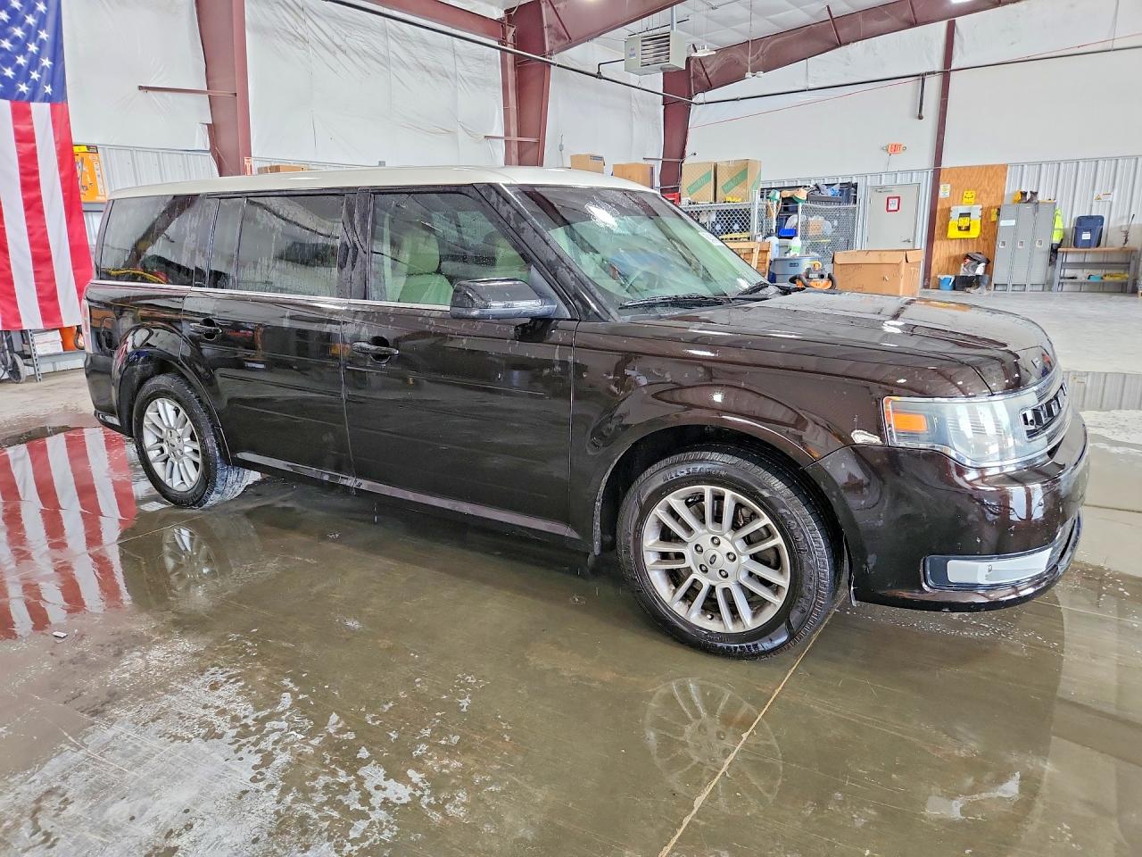 2014 Ford Flex Sel Коричневый vin: 2FMGK5C86EBD17953