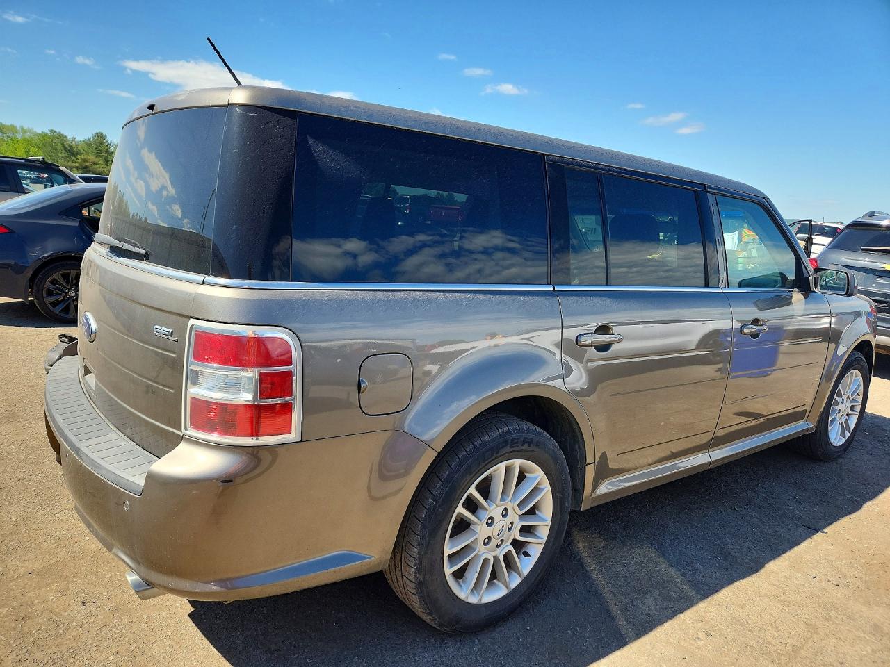 2014 Ford Flex Sel Gray vin: 2FMGK5C86EBD22294