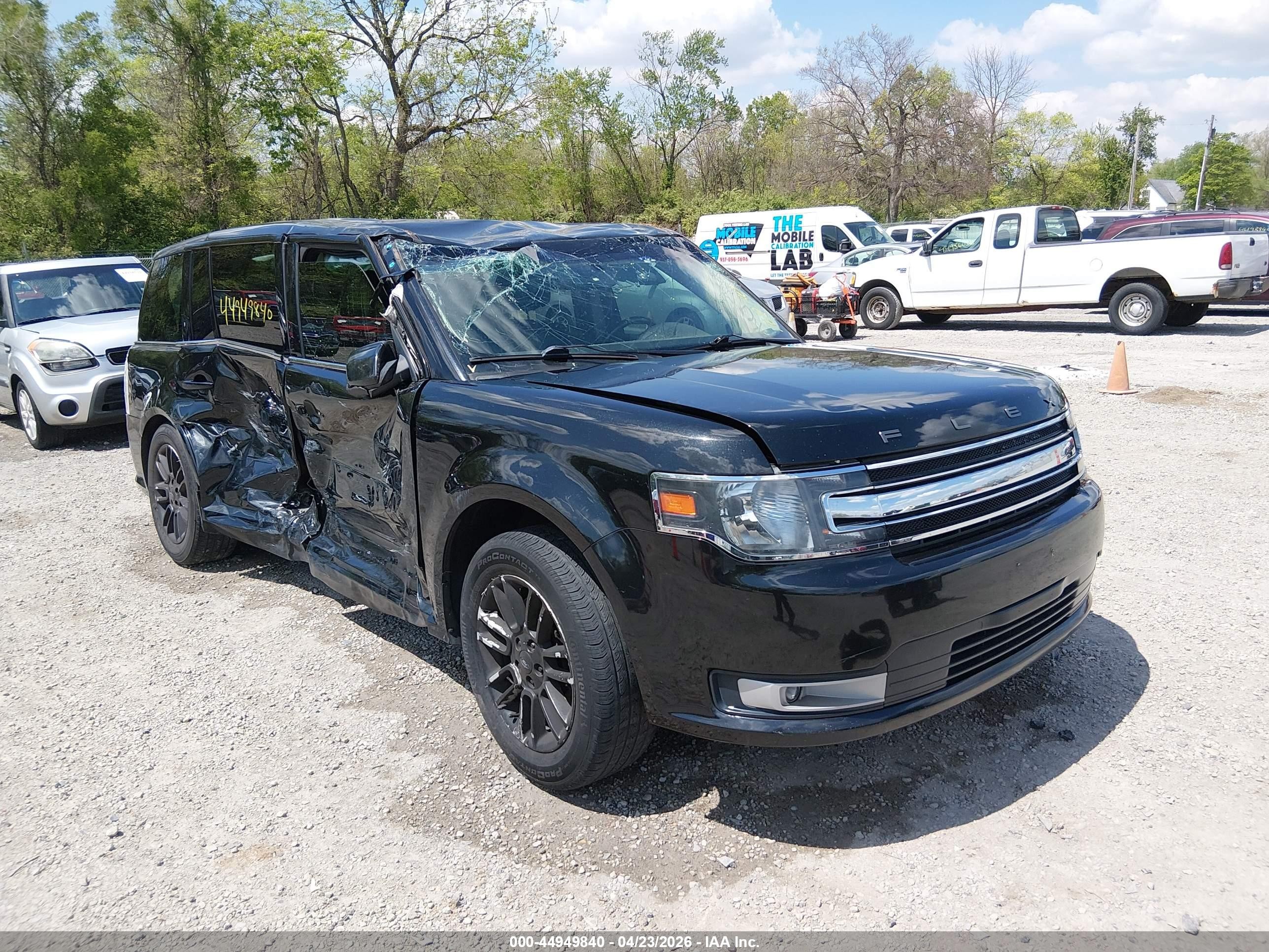 2014 Ford Flex Sel Black vin: 2FMGK5C86EBD33408