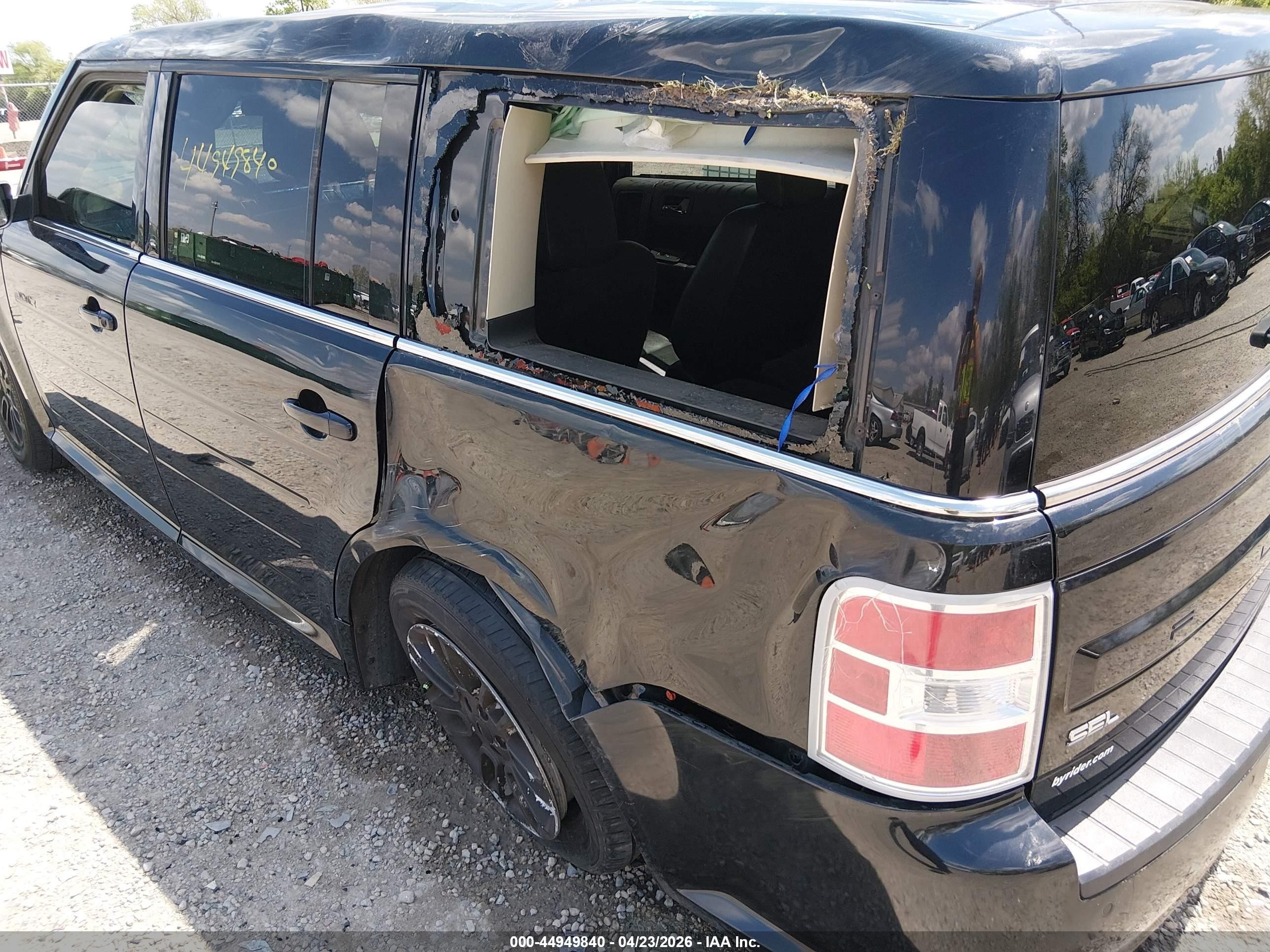 2014 Ford Flex Sel Black vin: 2FMGK5C86EBD33408