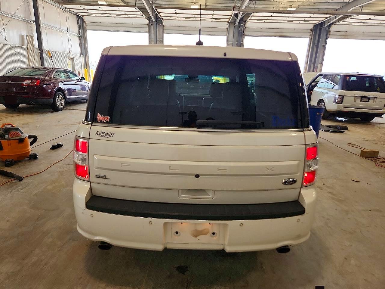 2014 Ford Flex Sel White vin: 2FMGK5C86EBD43758