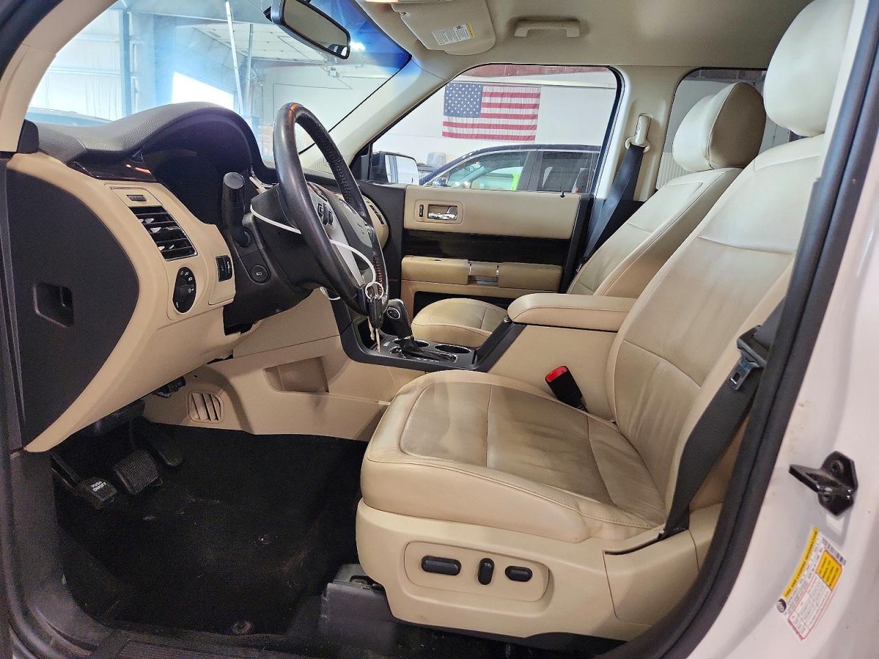 2014 Ford Flex Sel White vin: 2FMGK5C86EBD43758