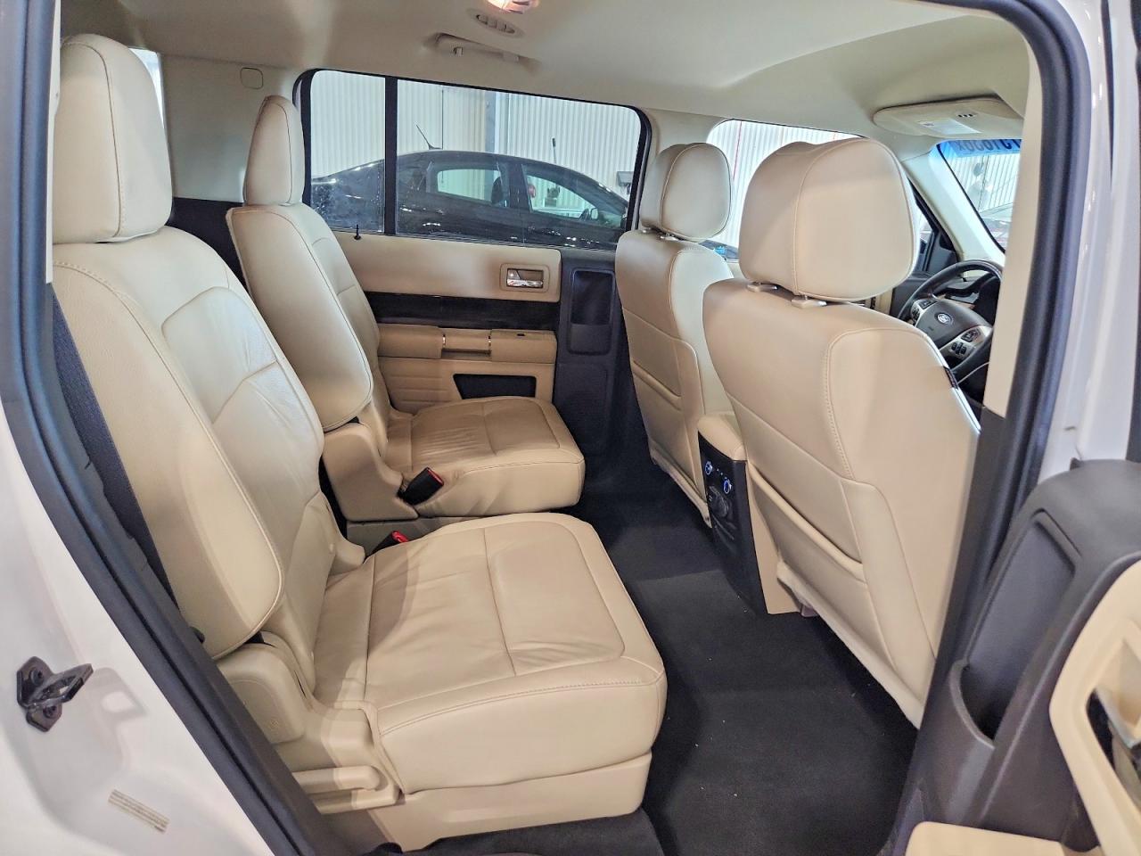 2014 Ford Flex Sel White vin: 2FMGK5C86EBD43758