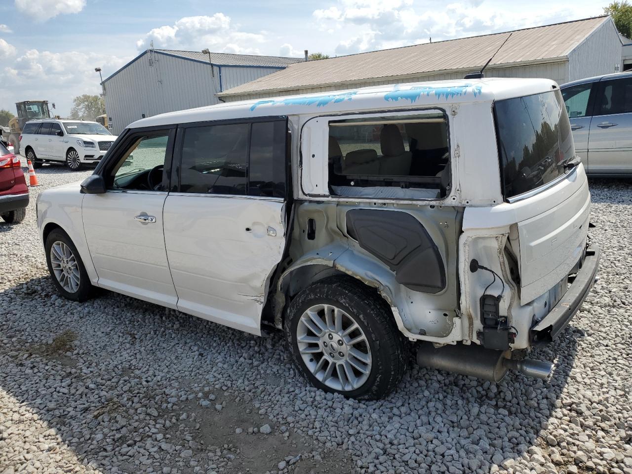 2018 Ford Flex Sel White vin: 2FMGK5C86JBA19199
