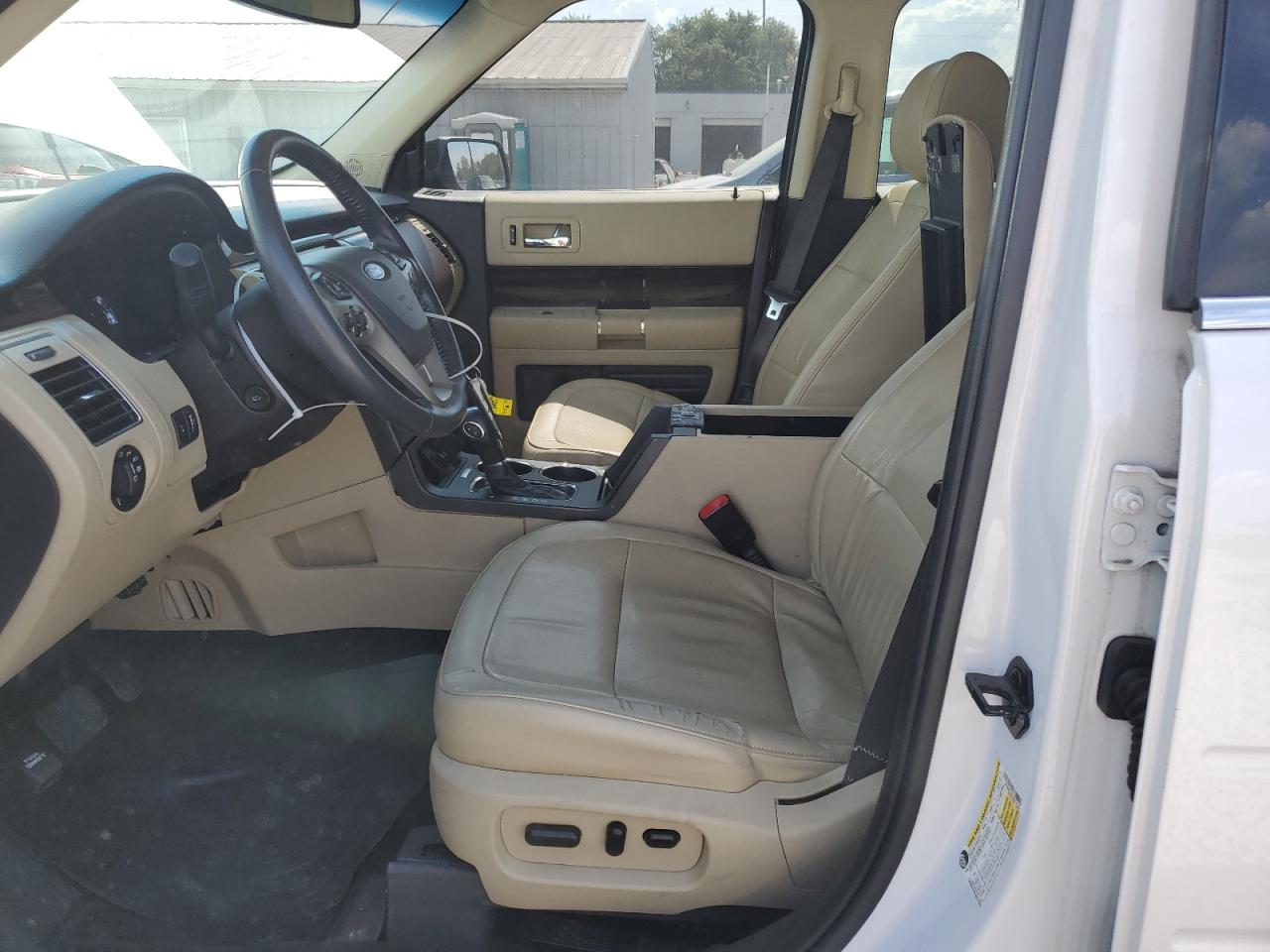 2018 Ford Flex Sel White vin: 2FMGK5C86JBA19199