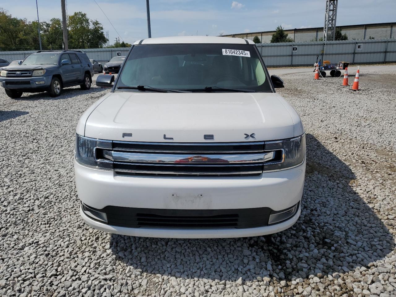 2018 Ford Flex Sel White vin: 2FMGK5C86JBA19199