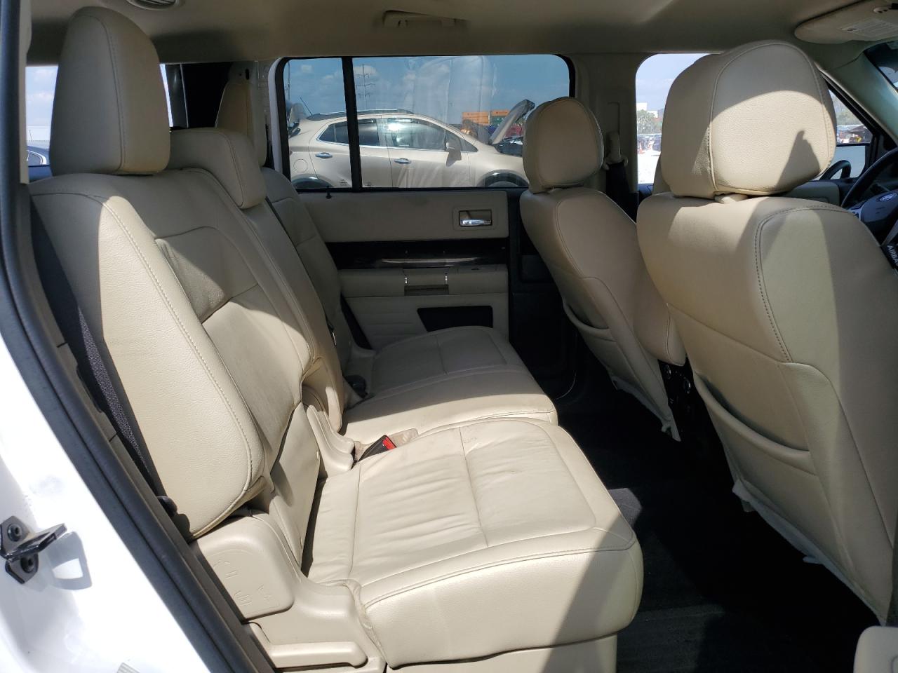 2018 Ford Flex Sel White vin: 2FMGK5C86JBA19199