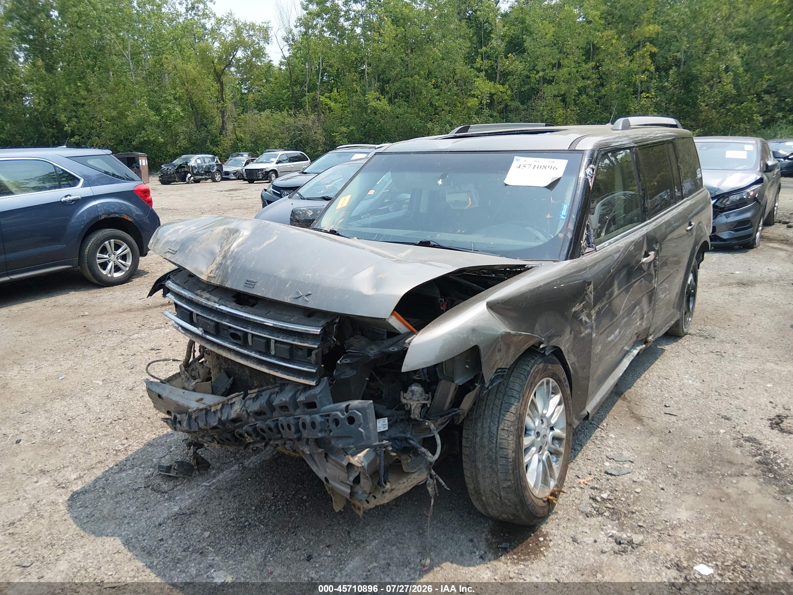2013 Ford Flex Sel Gray vin: 2FMGK5C87DBD33691