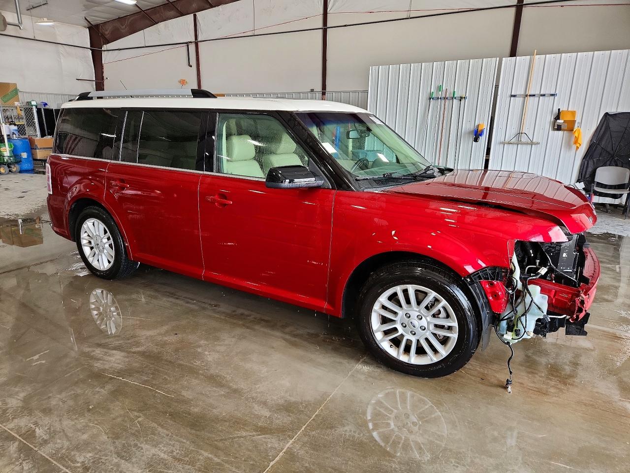 2013 Ford Flex Sel Maroon vin: 2FMGK5C87DBD39183