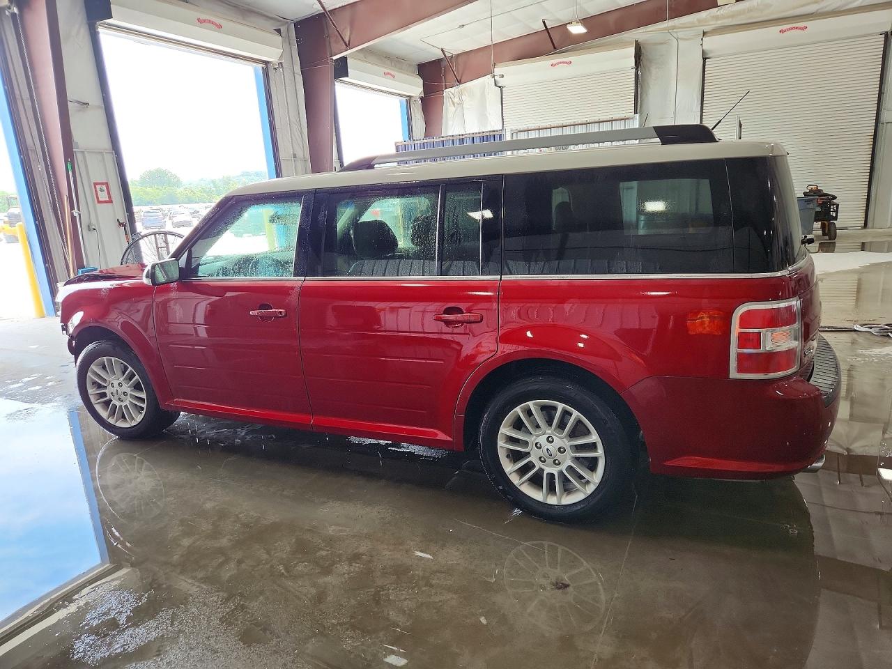 2013 Ford Flex Sel Maroon vin: 2FMGK5C87DBD39183