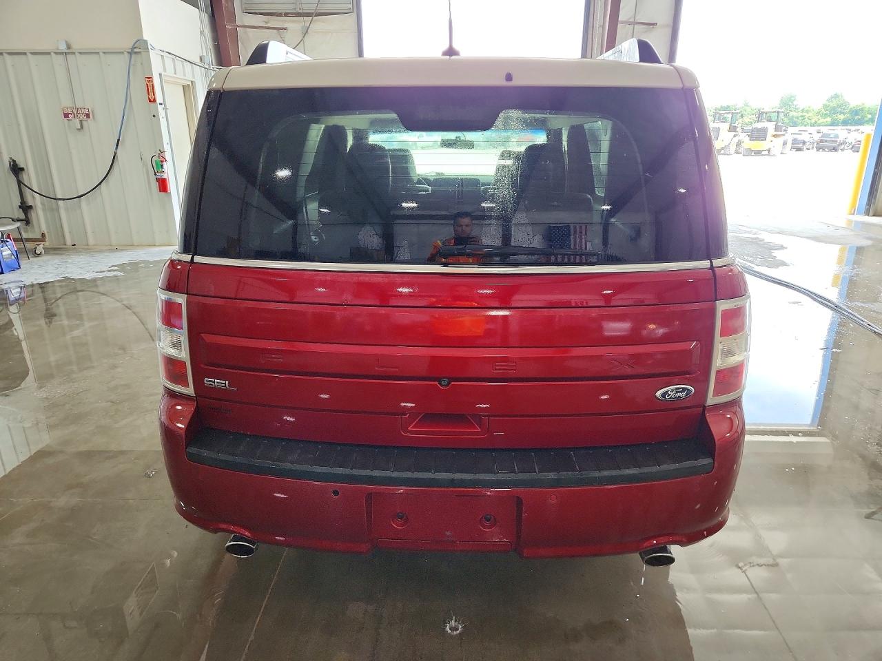 2013 Ford Flex Sel Maroon vin: 2FMGK5C87DBD39183