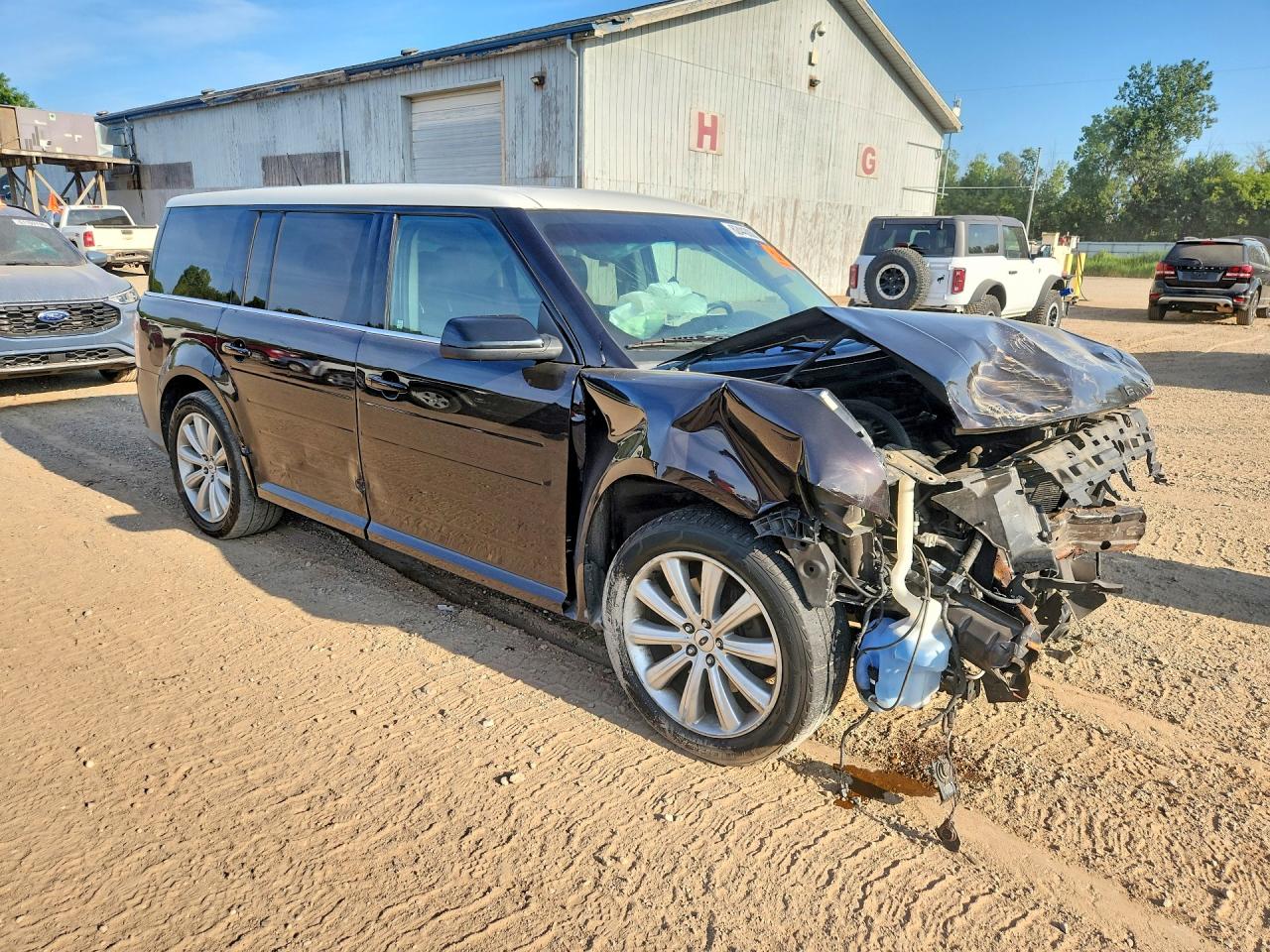 2014 Ford Flex Sel Brown vin: 2FMGK5C87EBD08338