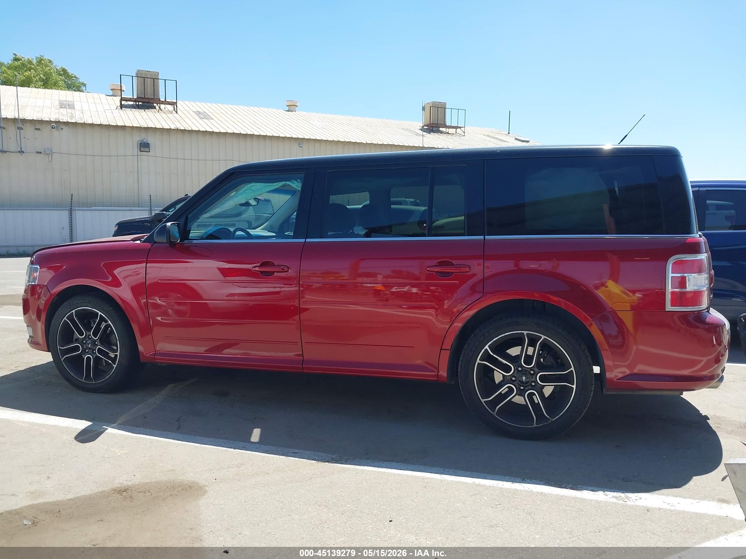 2014 Ford Flex Sel Red vin: 2FMGK5C87EBD10431